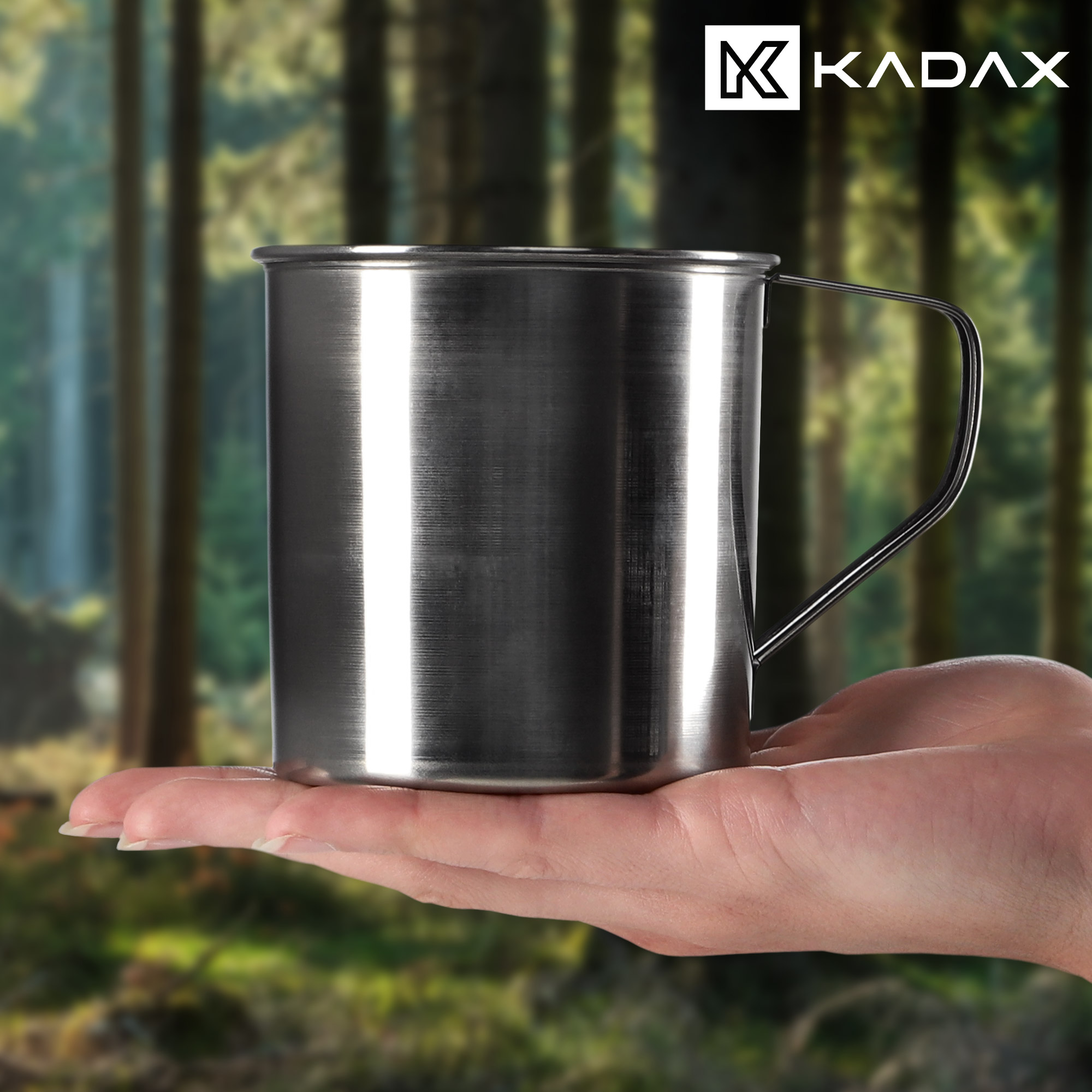 Kubek ze stali nierdzewnej Furlo 9 cm, srebrny