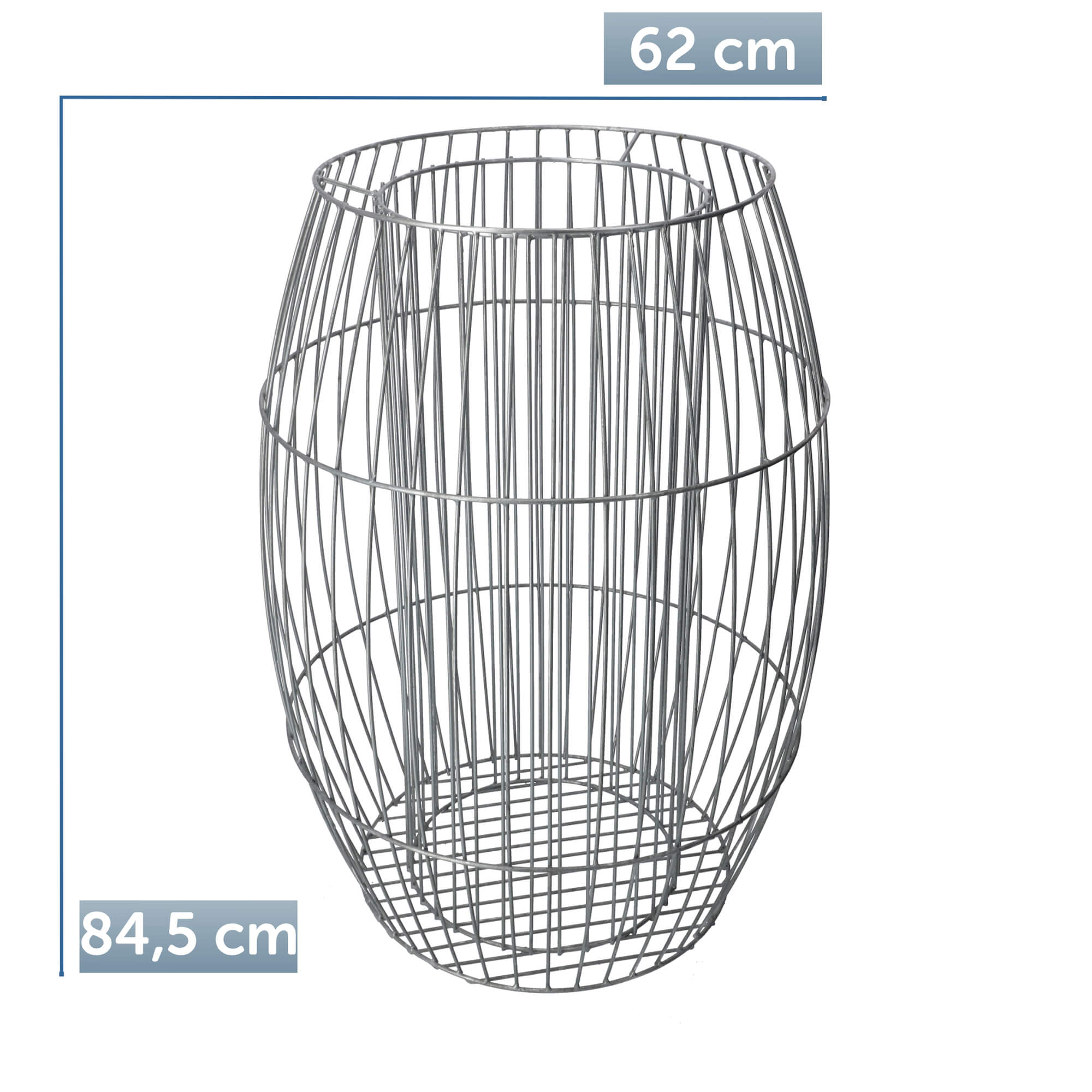 Donica stalowa gabionowa 62 x 84 cm