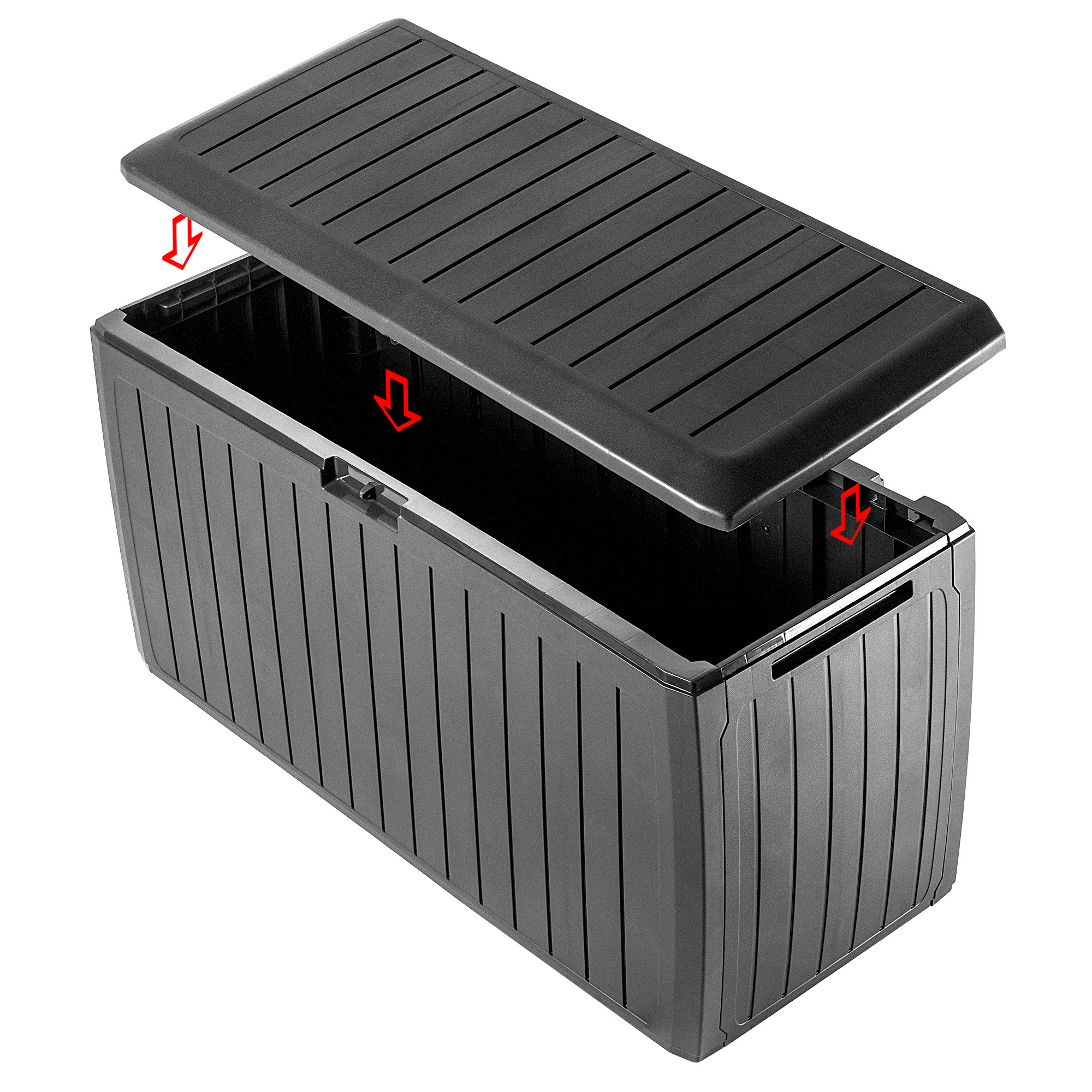 Skrzynia ogrodowa Amfisa 290L, antracyt