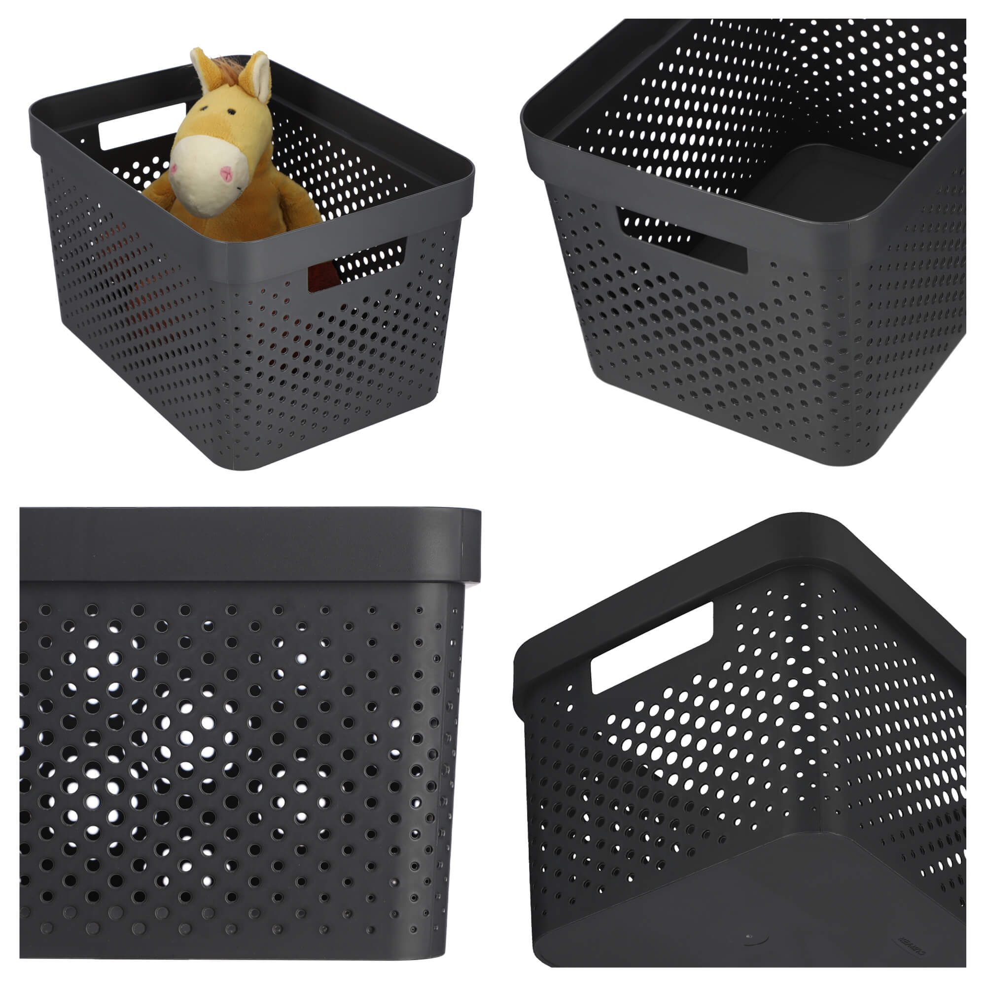 Pojemnik plastikowy Infinity Eko Curver 17L, antracyt