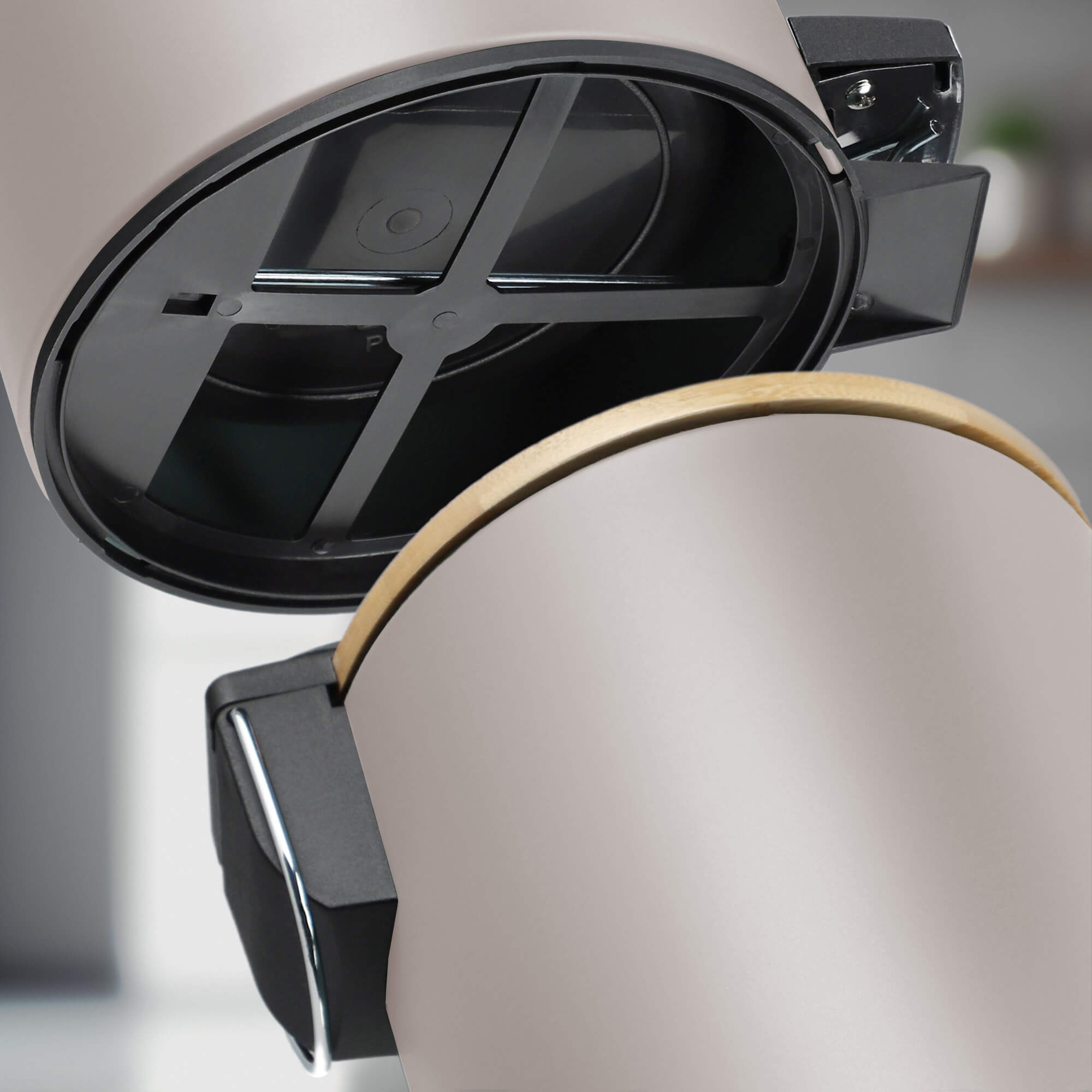 Kosz łazienkowy Linter beżowy, 3L