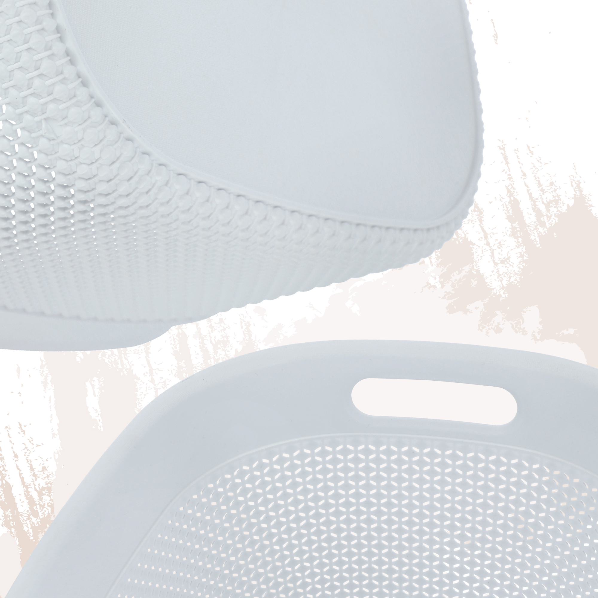 Koszyk prostokątny 3,5l Curver Filo Recycled, biały