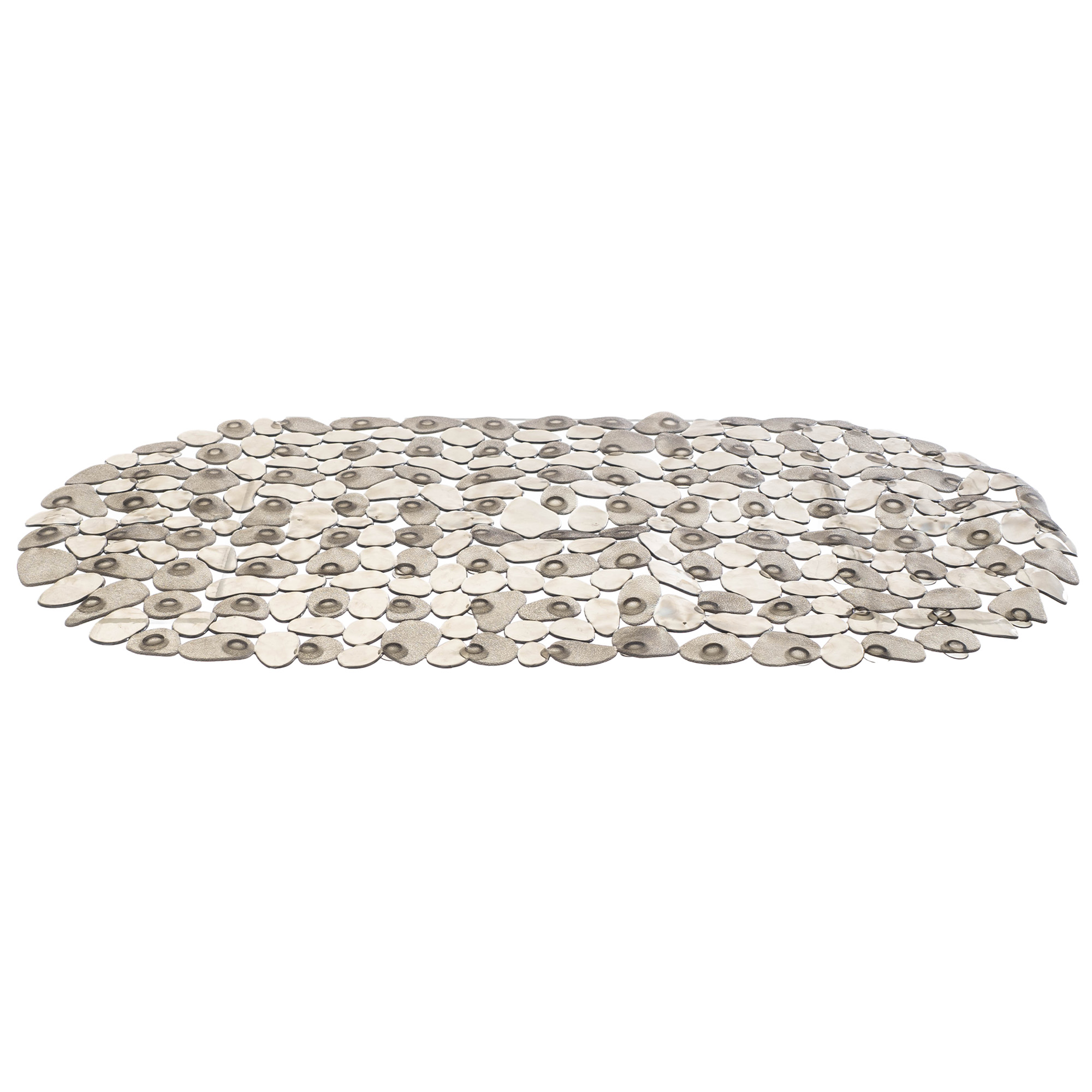 Mata łazienkowa Cabra 67x36 cm, szara transparentna