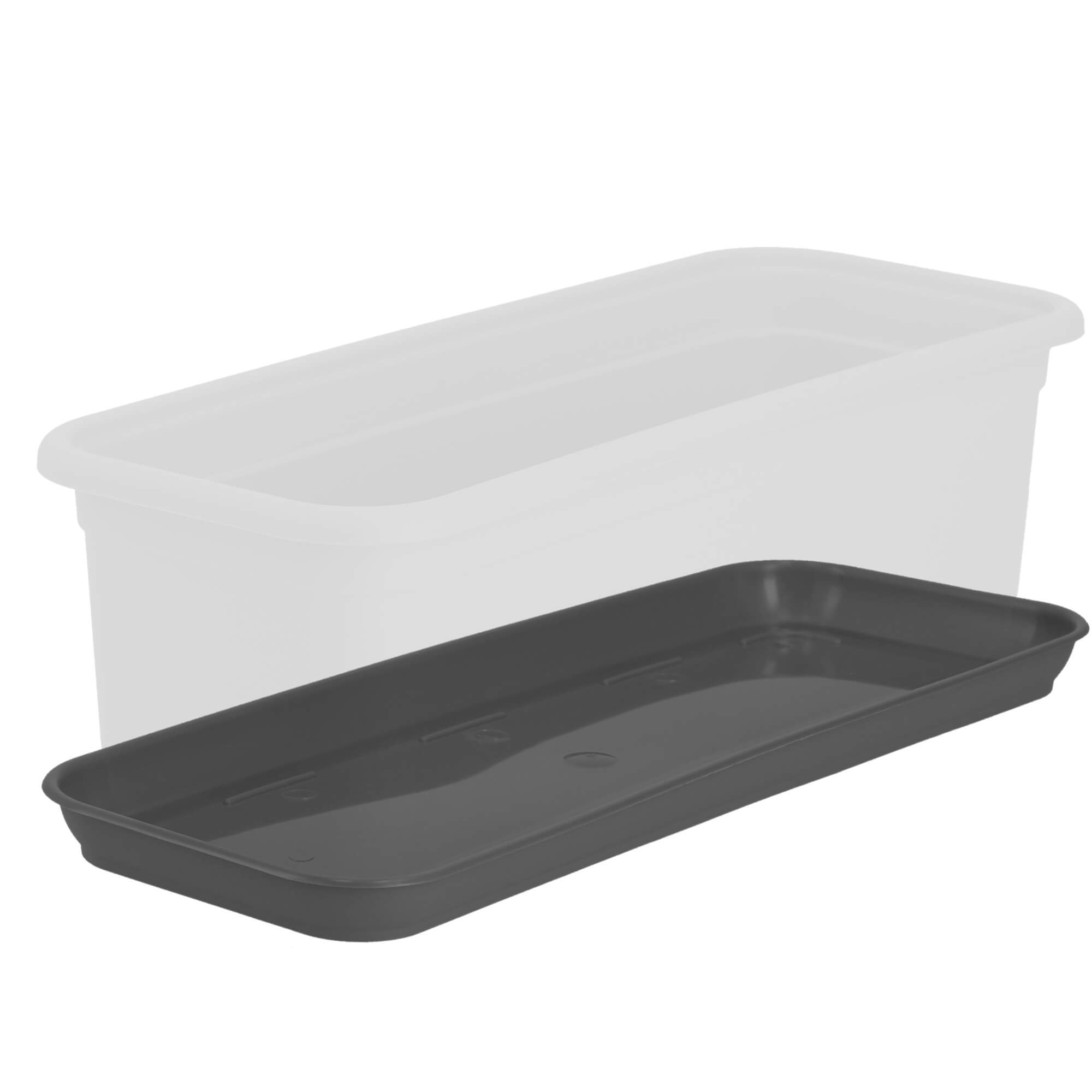 Podstawka na skrzynkę balkonową Evron 40 cm, antracyt