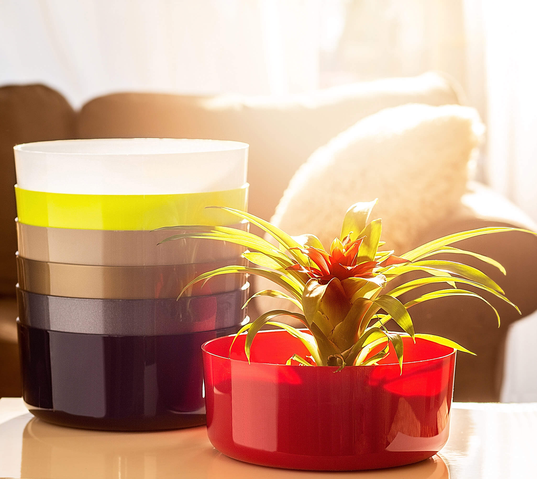 Doniczka na kwiaty Ronta 9 x 22 cm, grafit