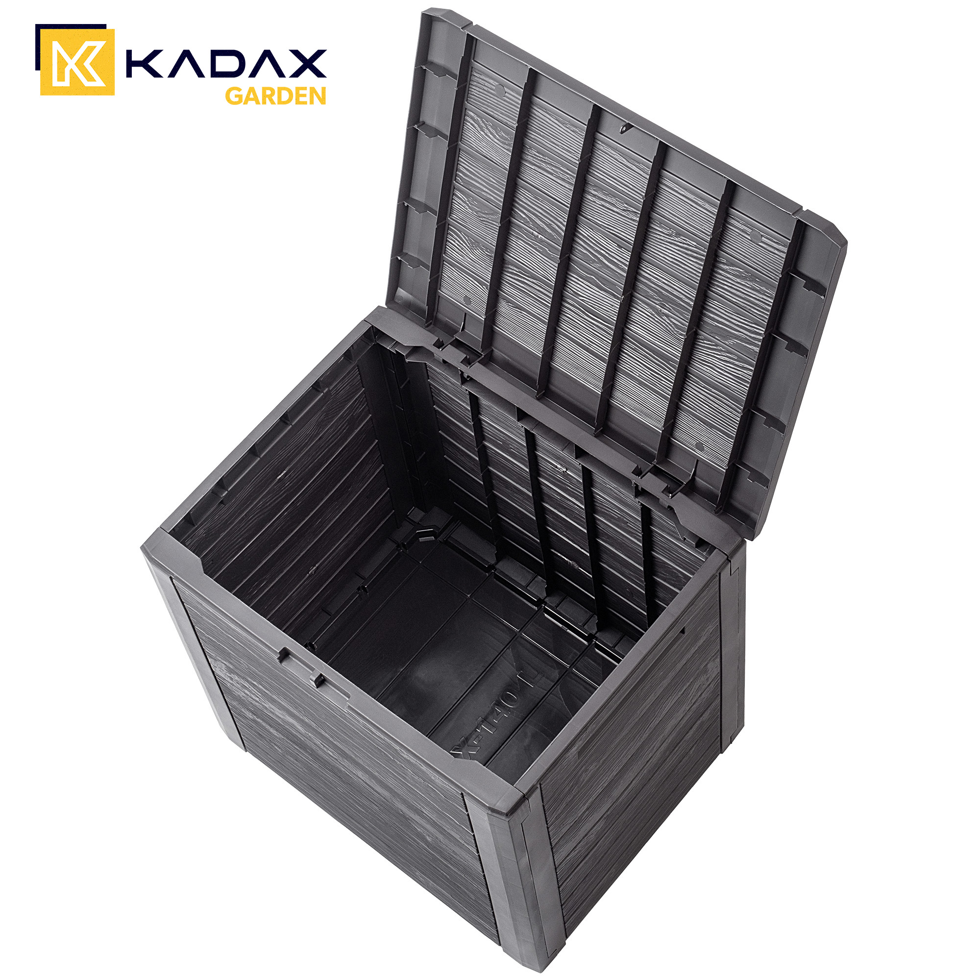 Skrzynia ogrodowa Grewena 140L, ciemny brąz