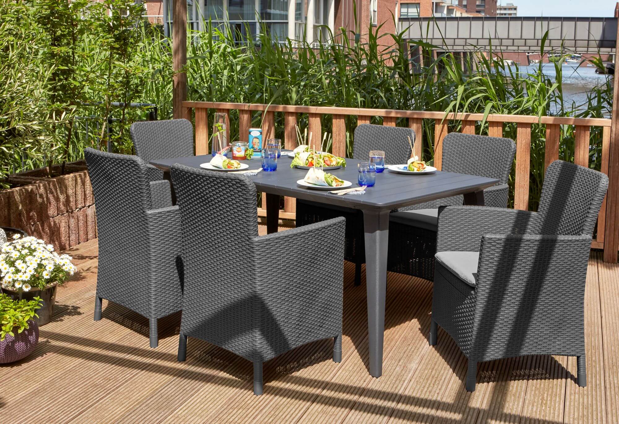 Stół ogrodowy Keter Lima 160 cm grafit