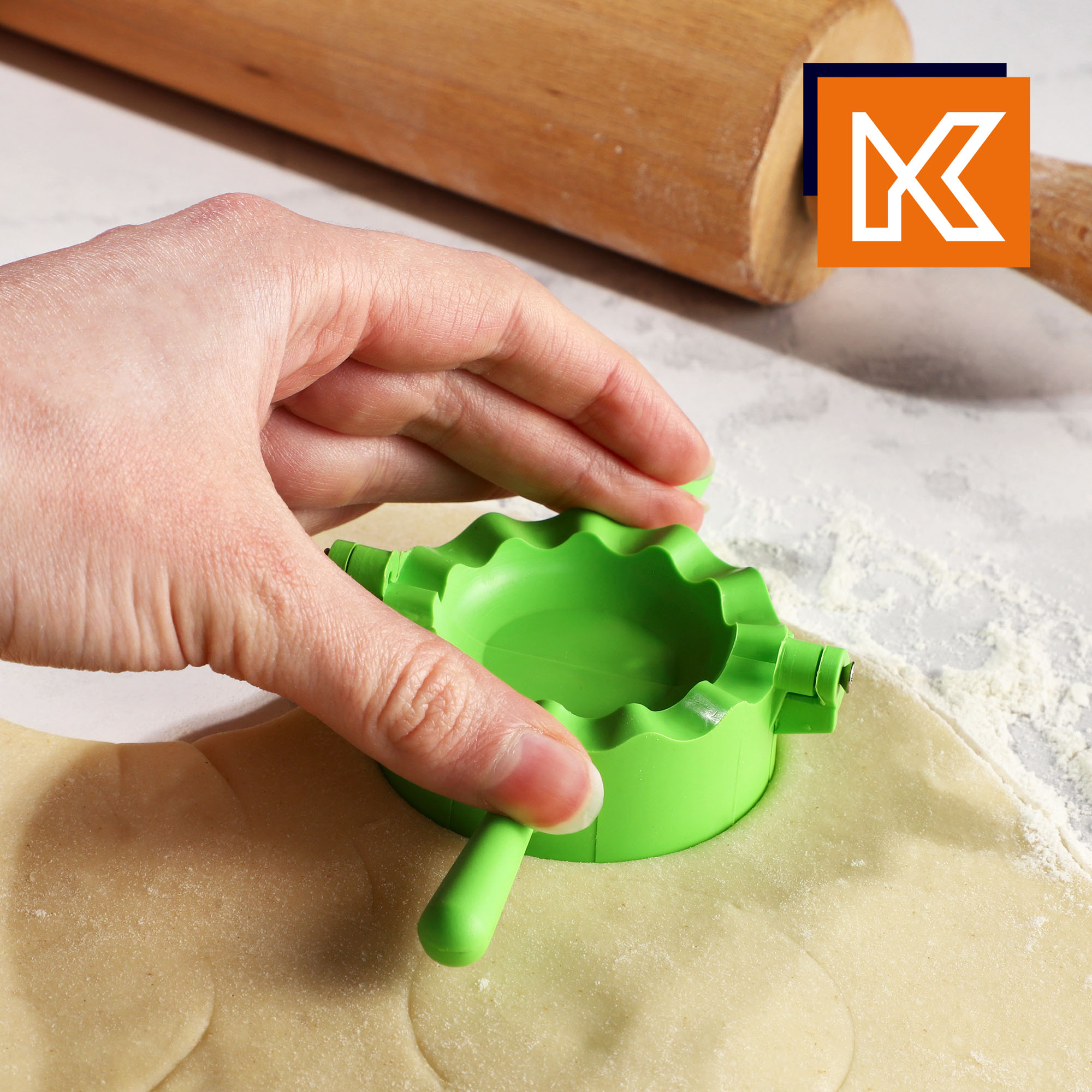 Forma do uszek i ravioli Altare 8 x 13 cm, zielona