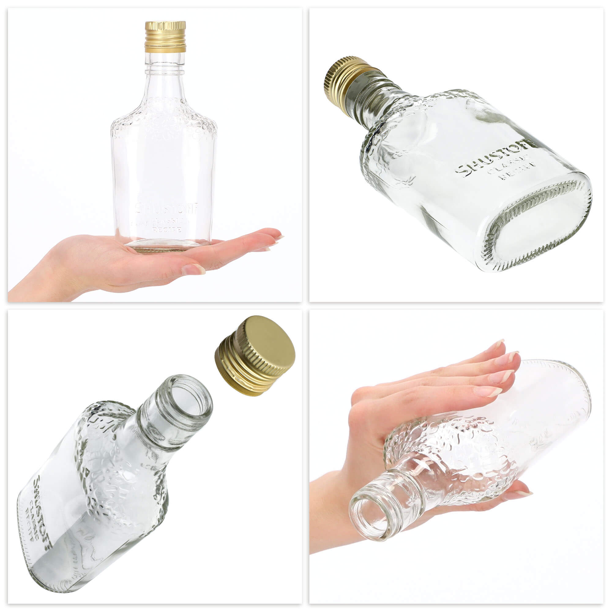 Szklana butelka z zakrętka Rumo 250 ml