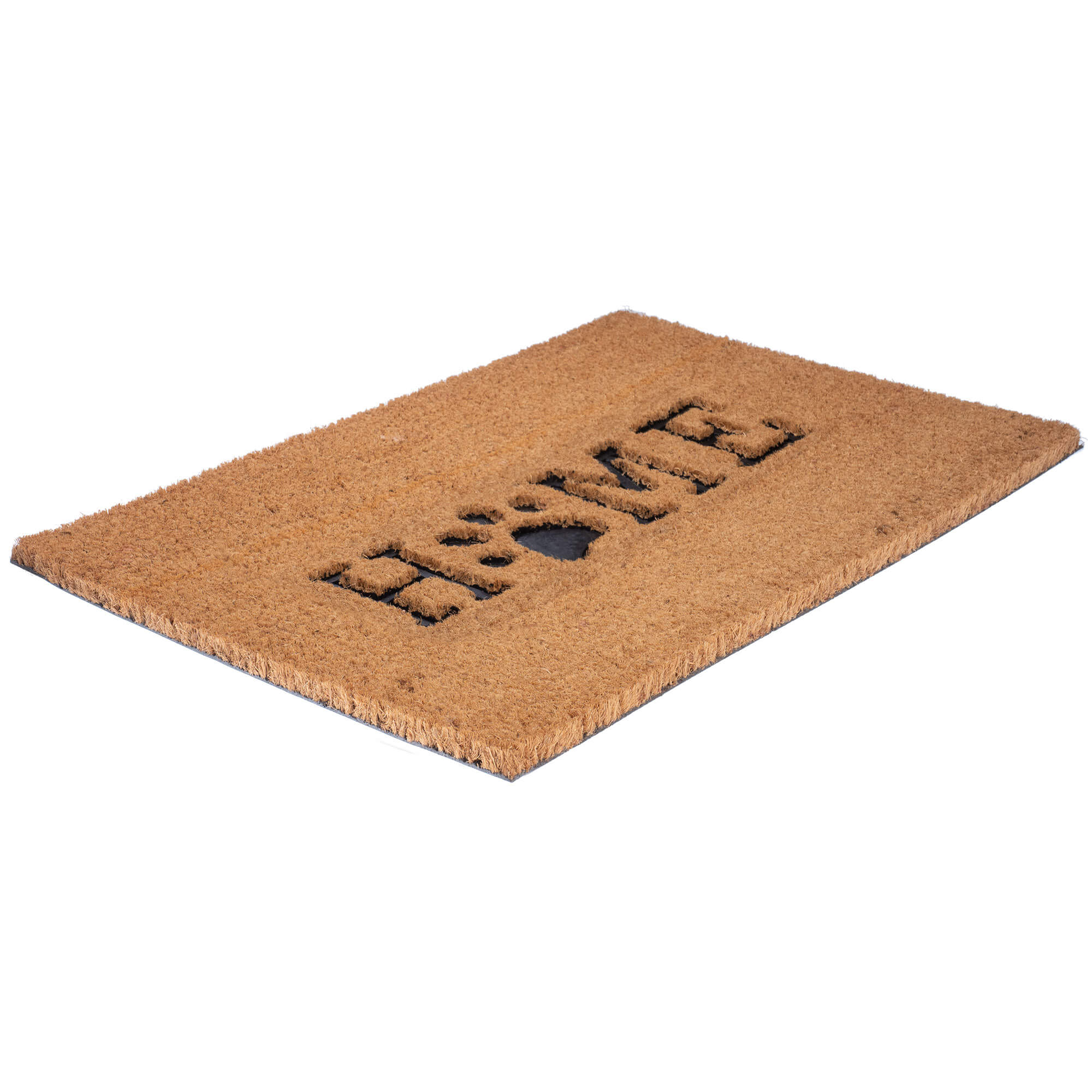 Wycieraczka pod drzwi „Home" z łapką 60 x 40 cm, brązowa
