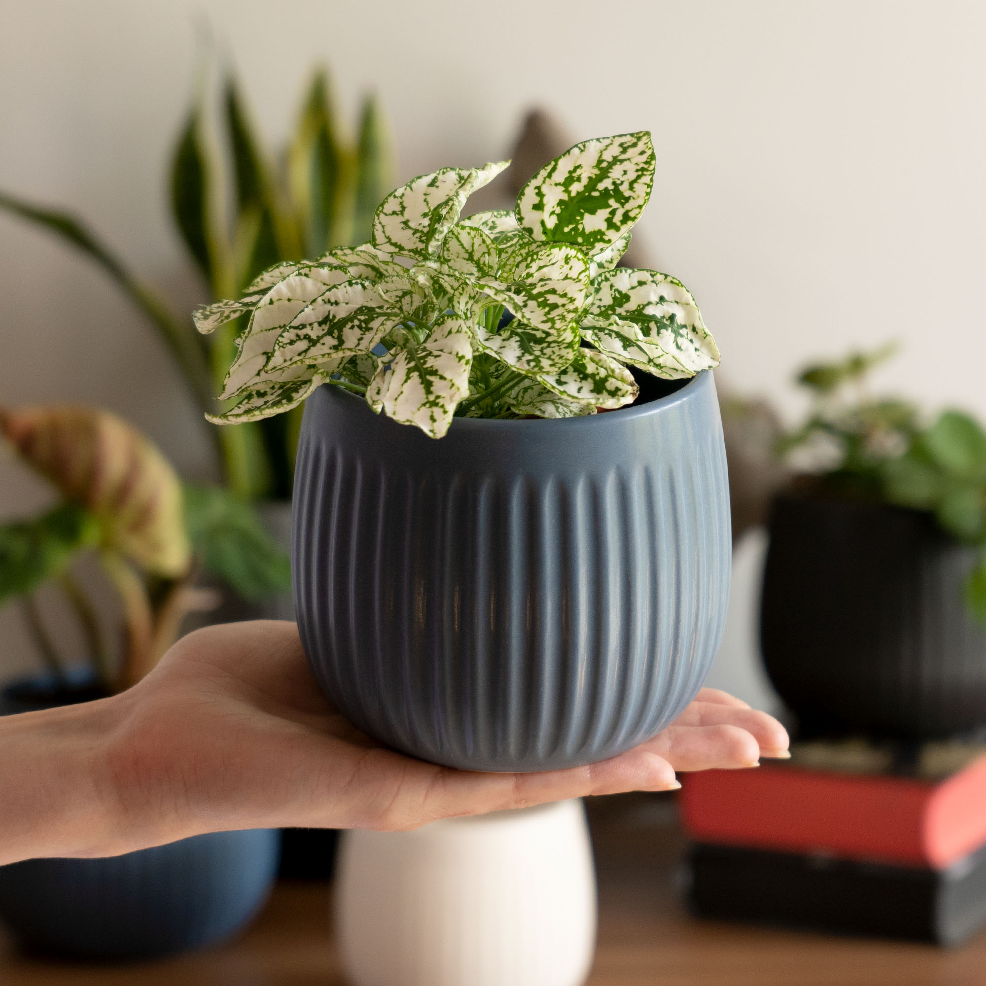 Osłonka ceramiczna Vario 12 cm, granatowa