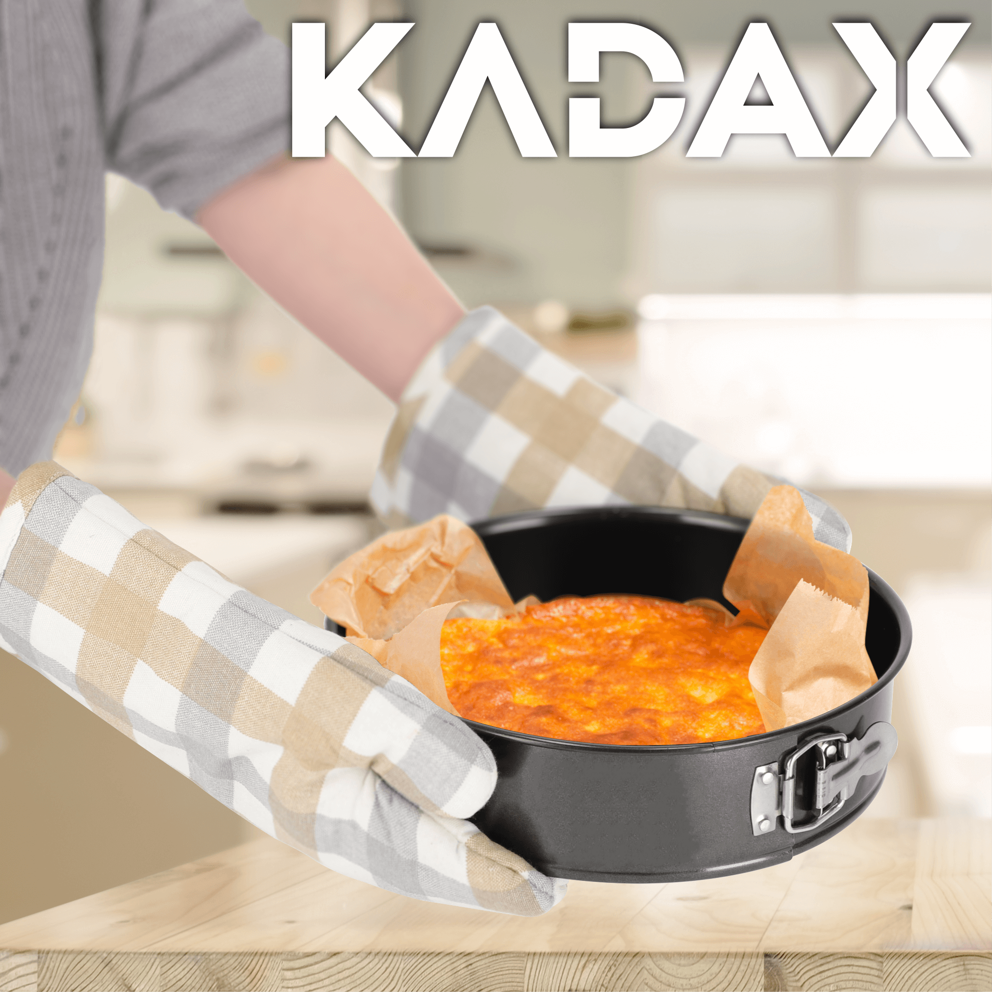 Tortownica okrągła do pieczenia ciast Lodi 30 x 7 cm, czarna