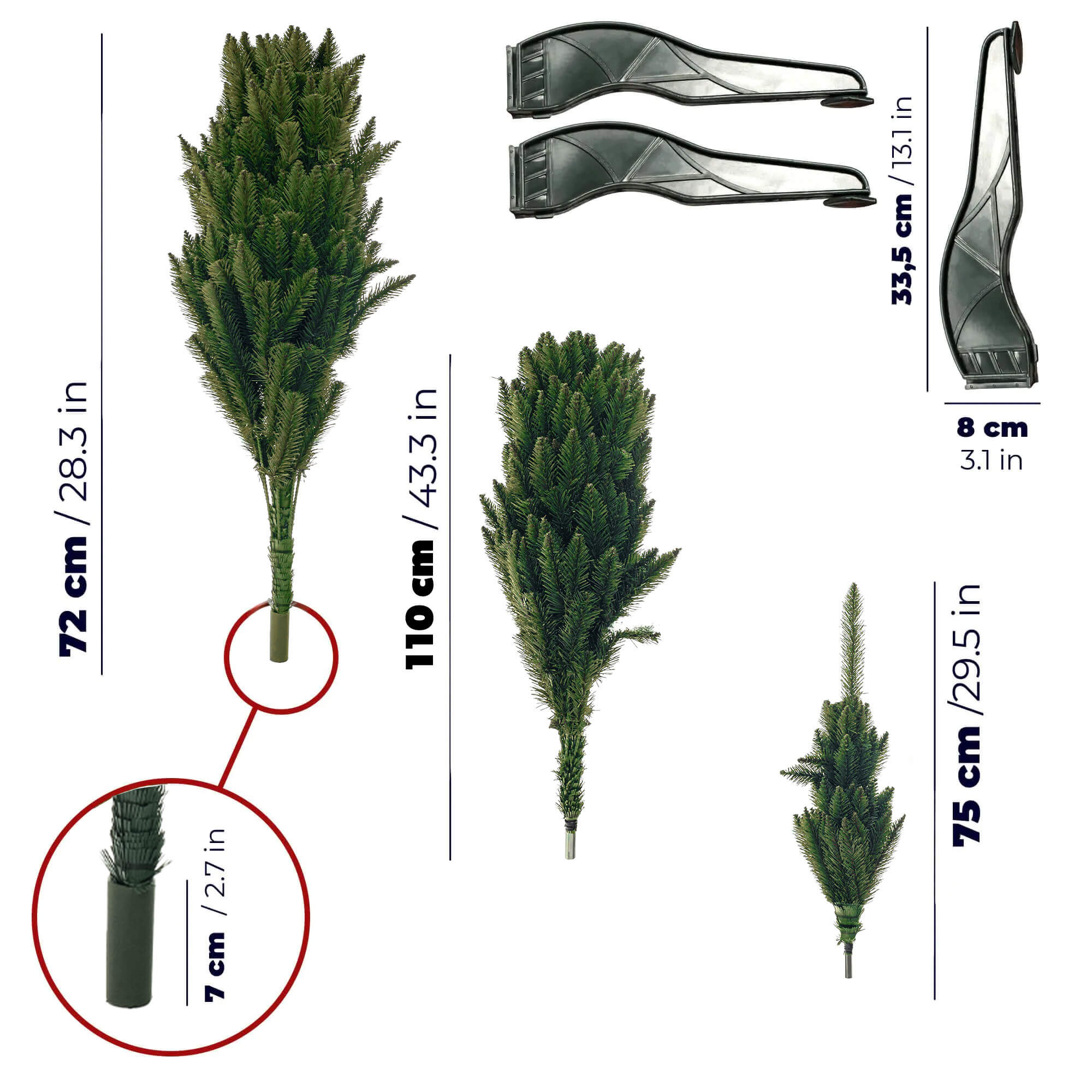 Choinka sztuczna Marou świerk kaukaski 220 cm
