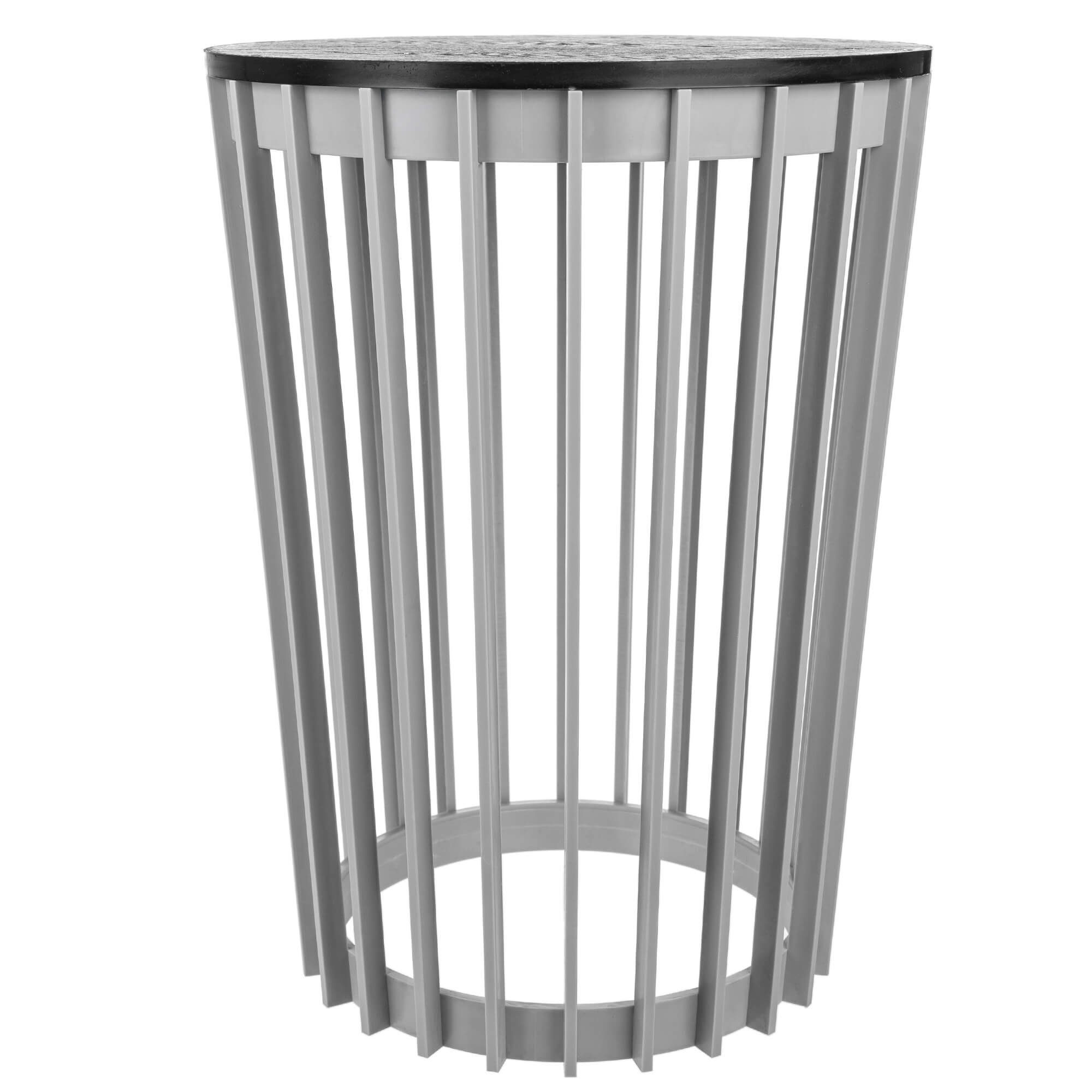 Kwietnik dwustronny Aytre 54 cm platynowy + blat czarny