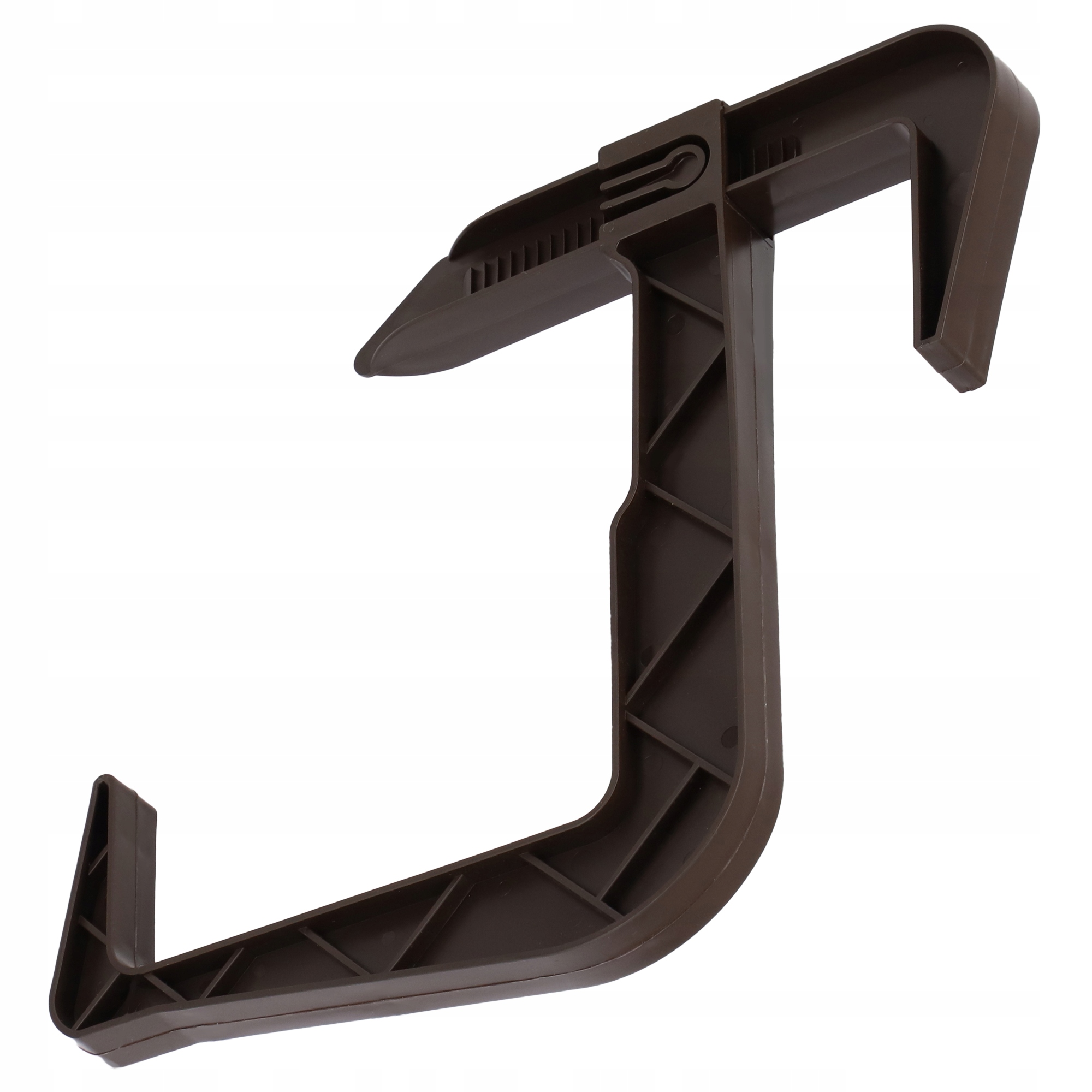 Uchwyt na skrzynkę balkonową brązowa, 2 szt.