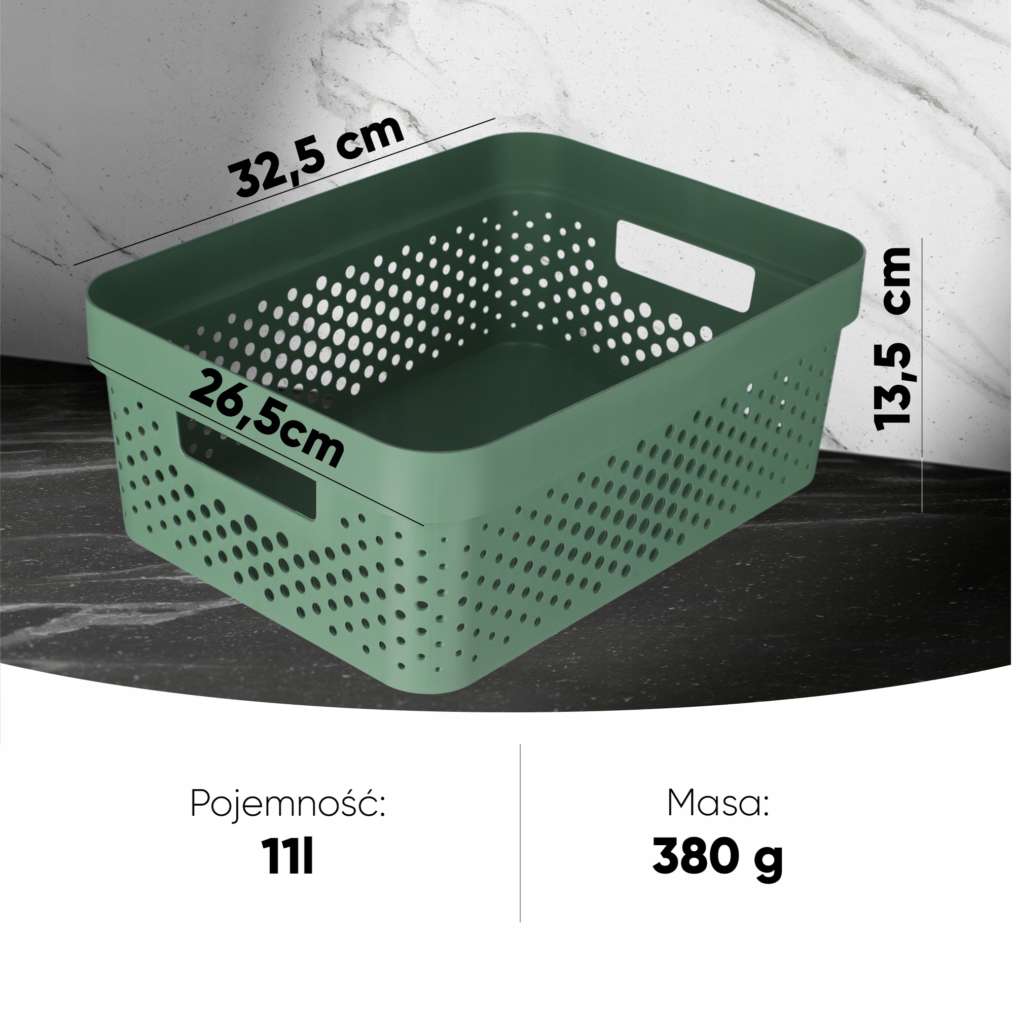 Pojemnik do przechowywania Curver Infinity 11L, zielony