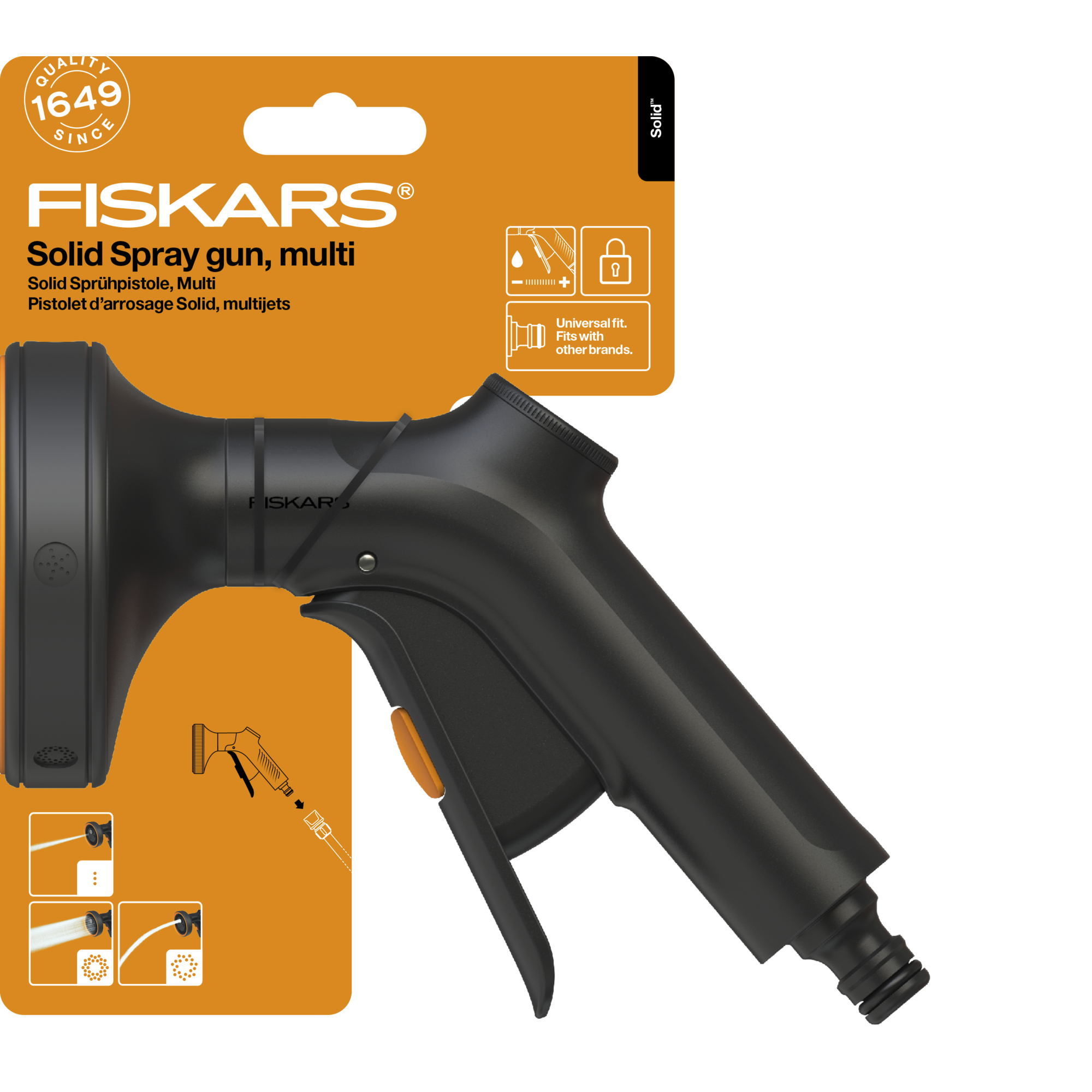 Fiskars 1070836 Solid Pistolet zraszający multi
