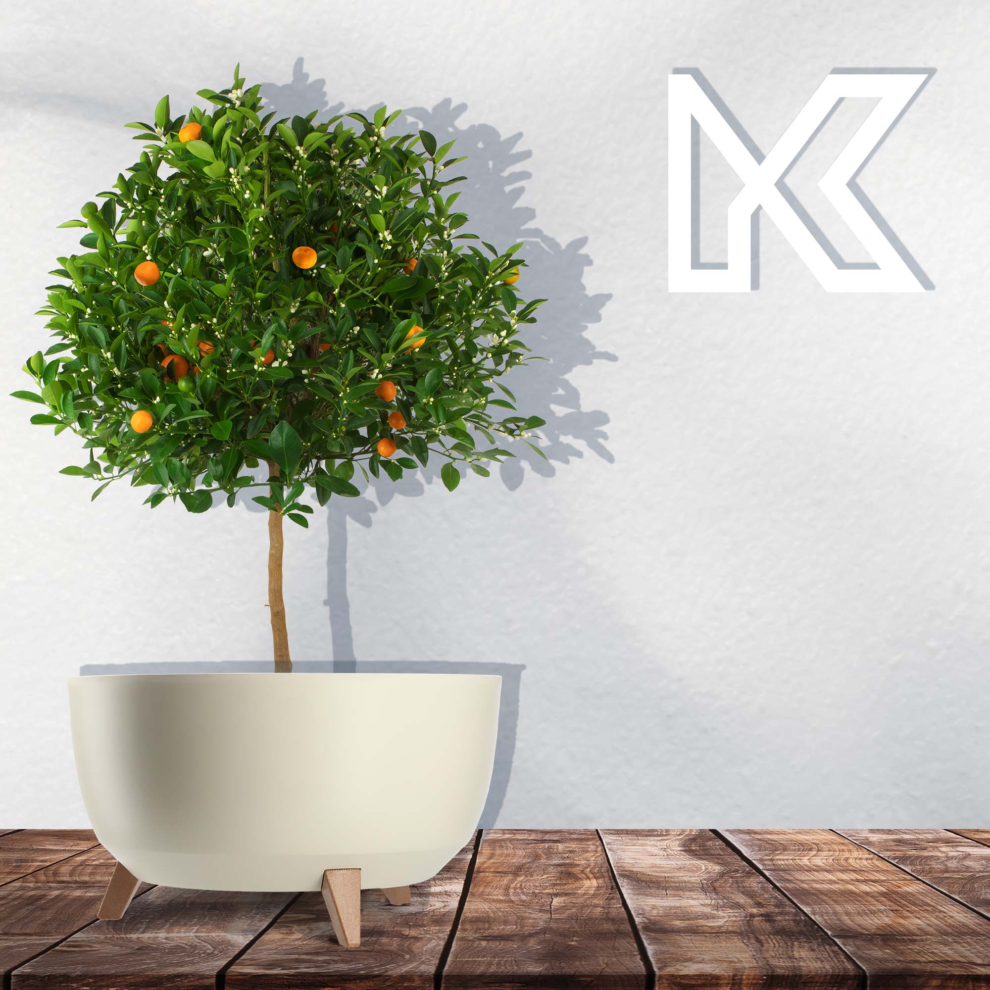 Misa na kwiaty z nóżkami Luri 47 cm, bawełniana