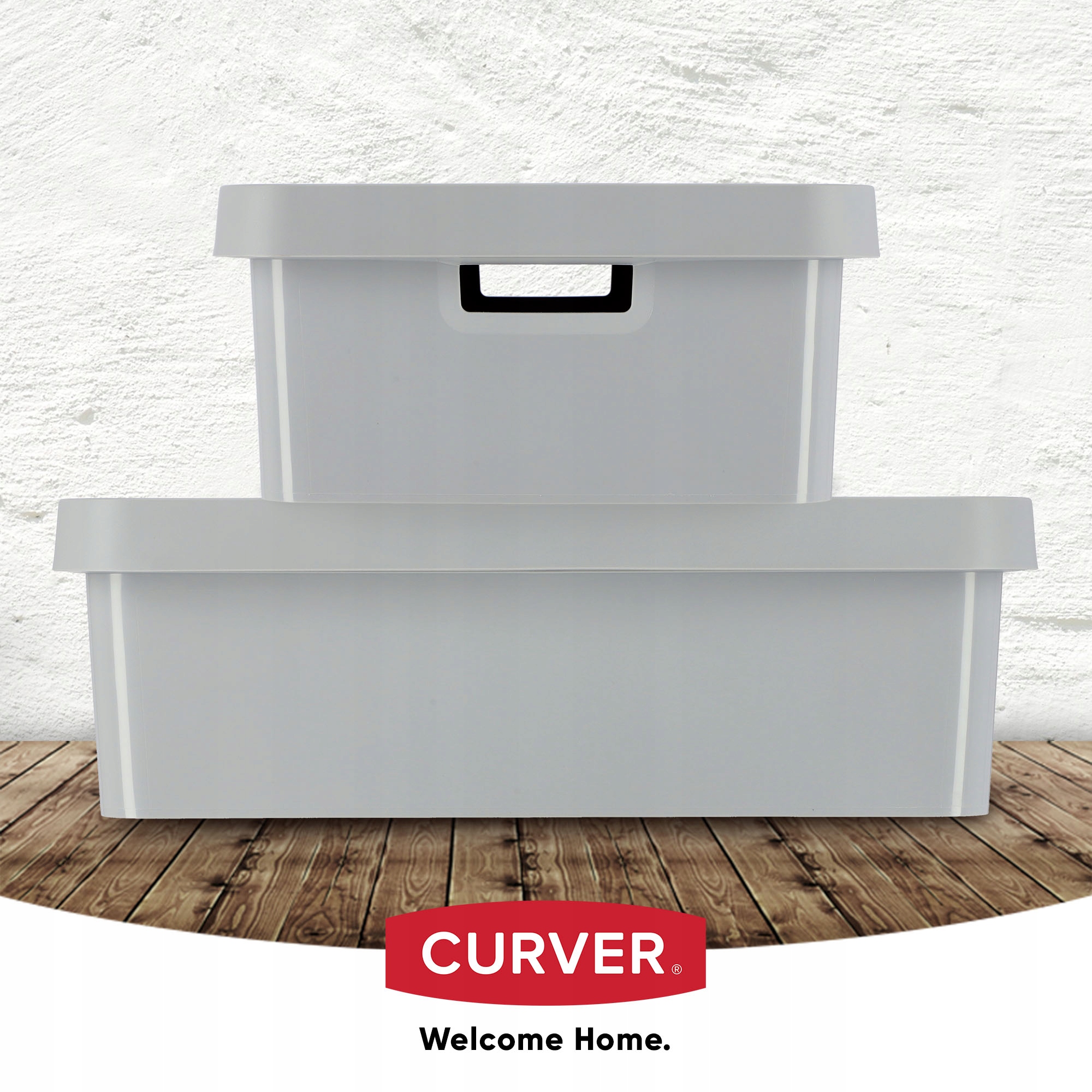 Pudełko do przechowywania Curver 18 x 55 cm, szare