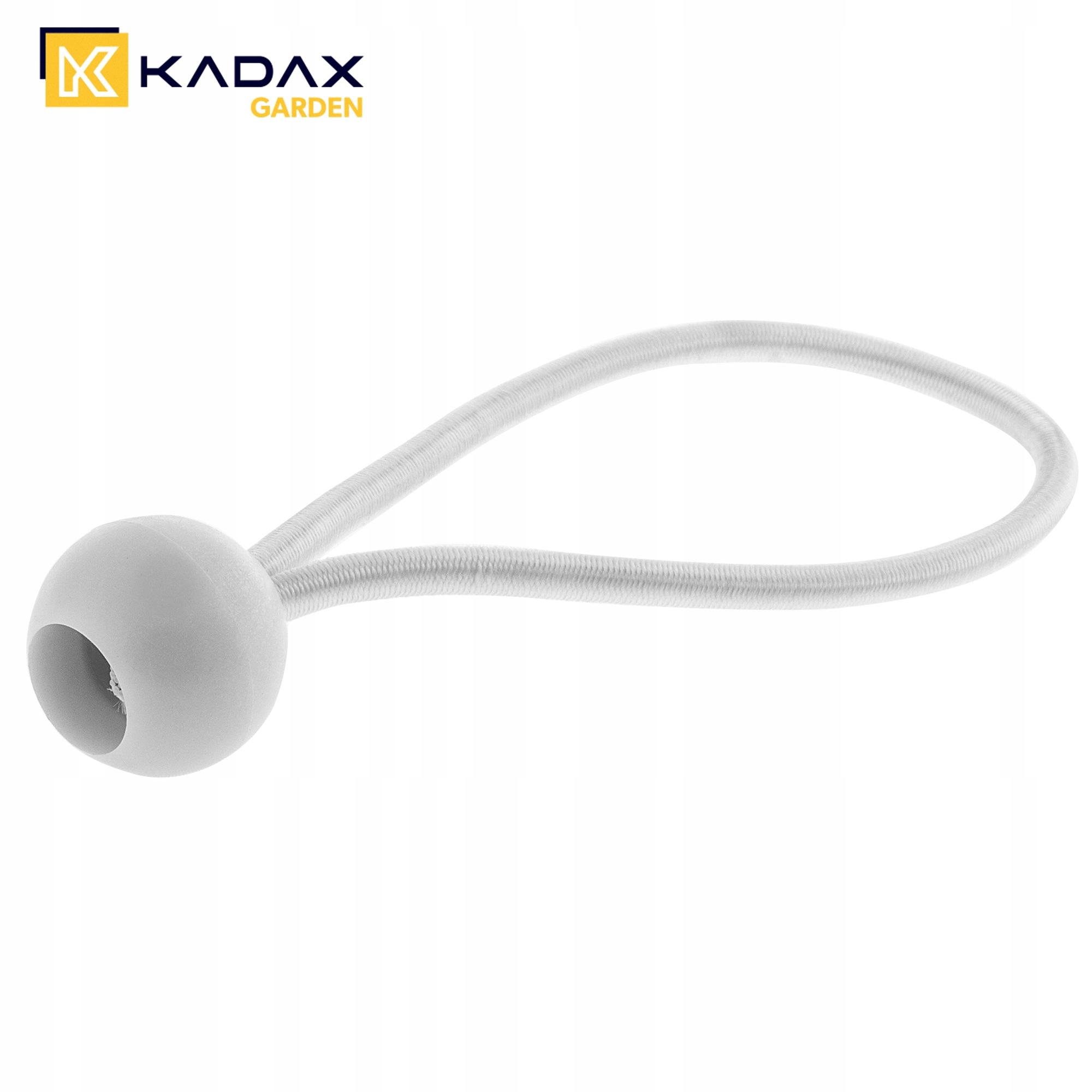 Gumy z kulką do mocowania plandek białe, 25 szt.