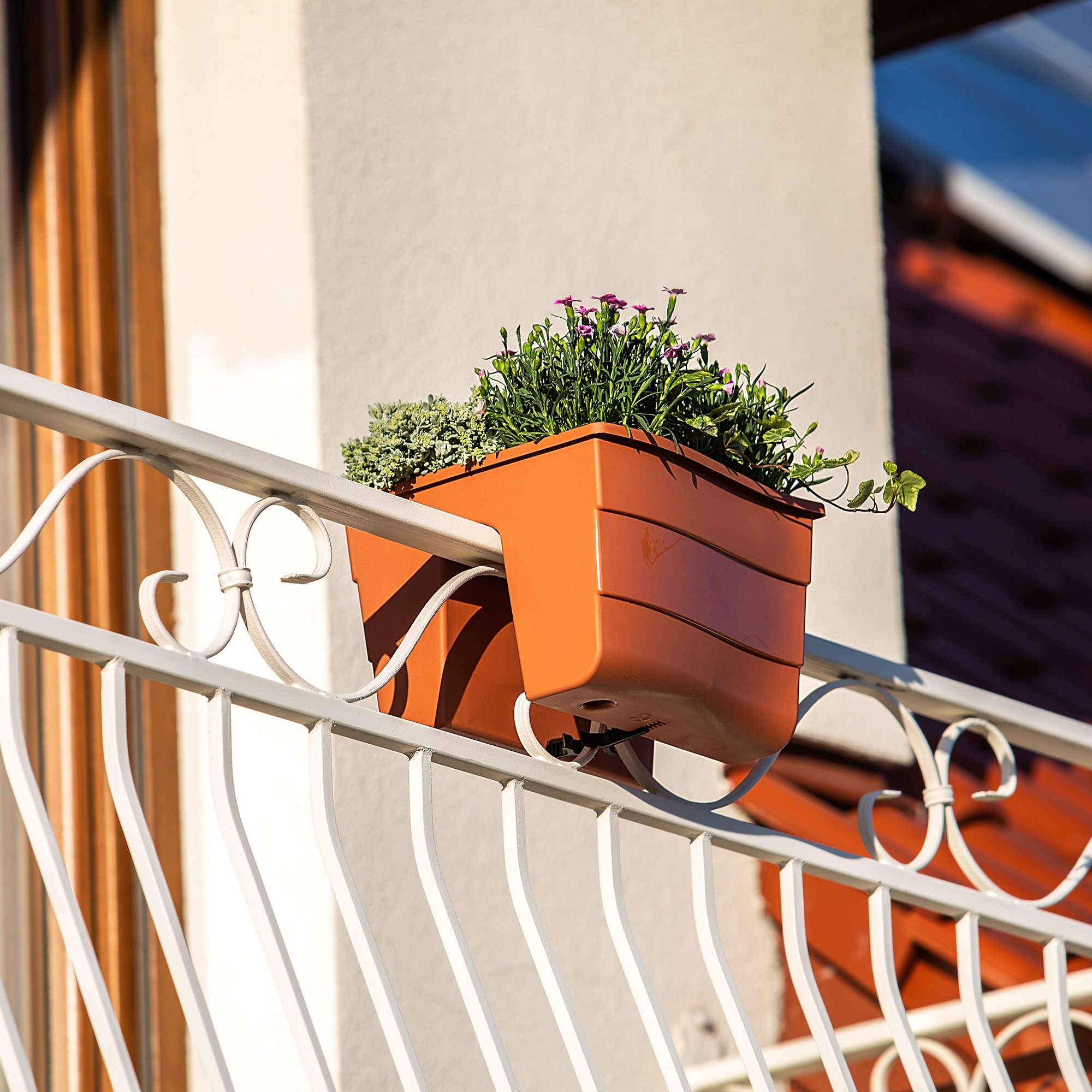 Skrzynka balustradowa Tervo 30cm terakota