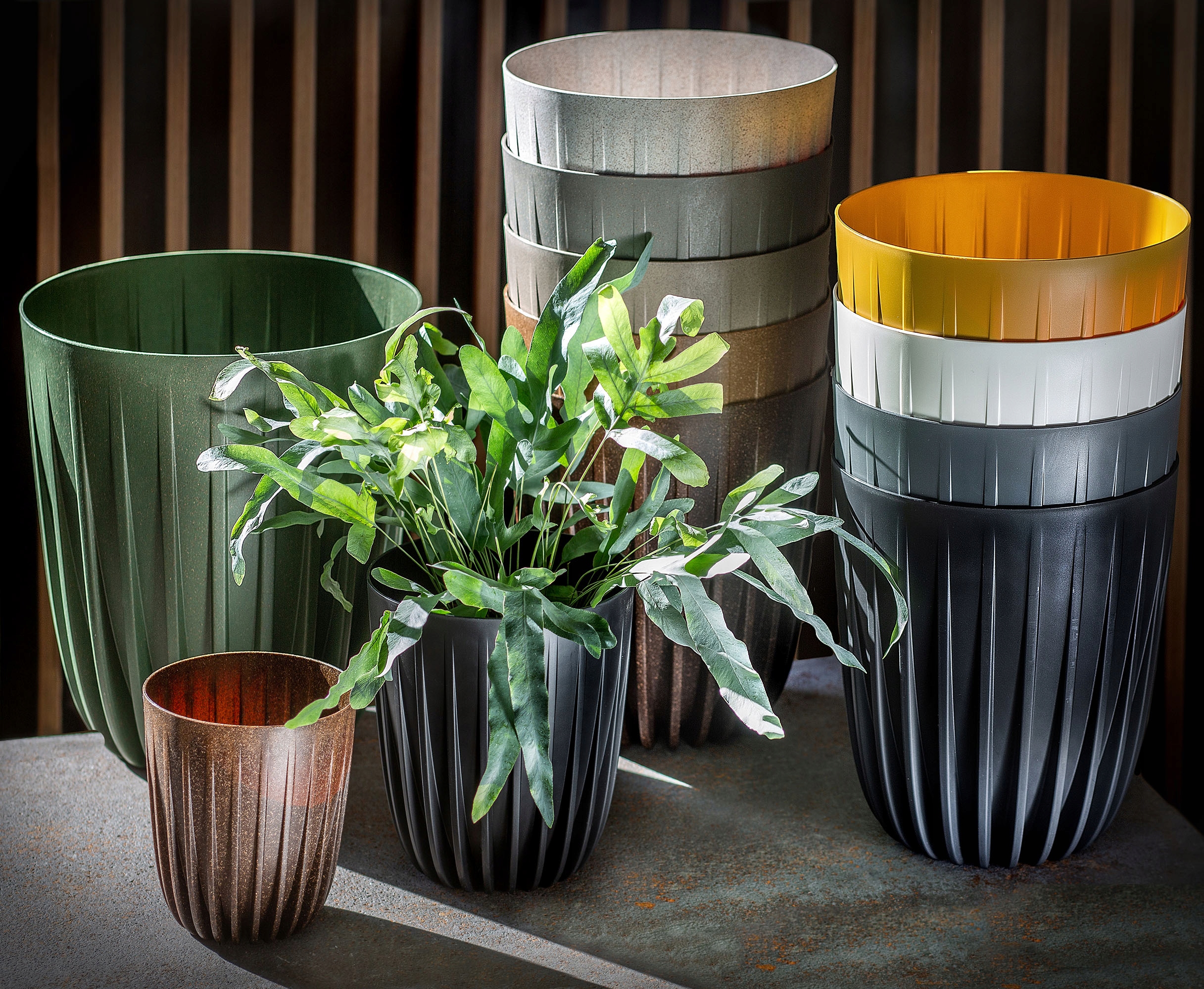 Eko doniczka z wkładem Costa 30 cm, biała