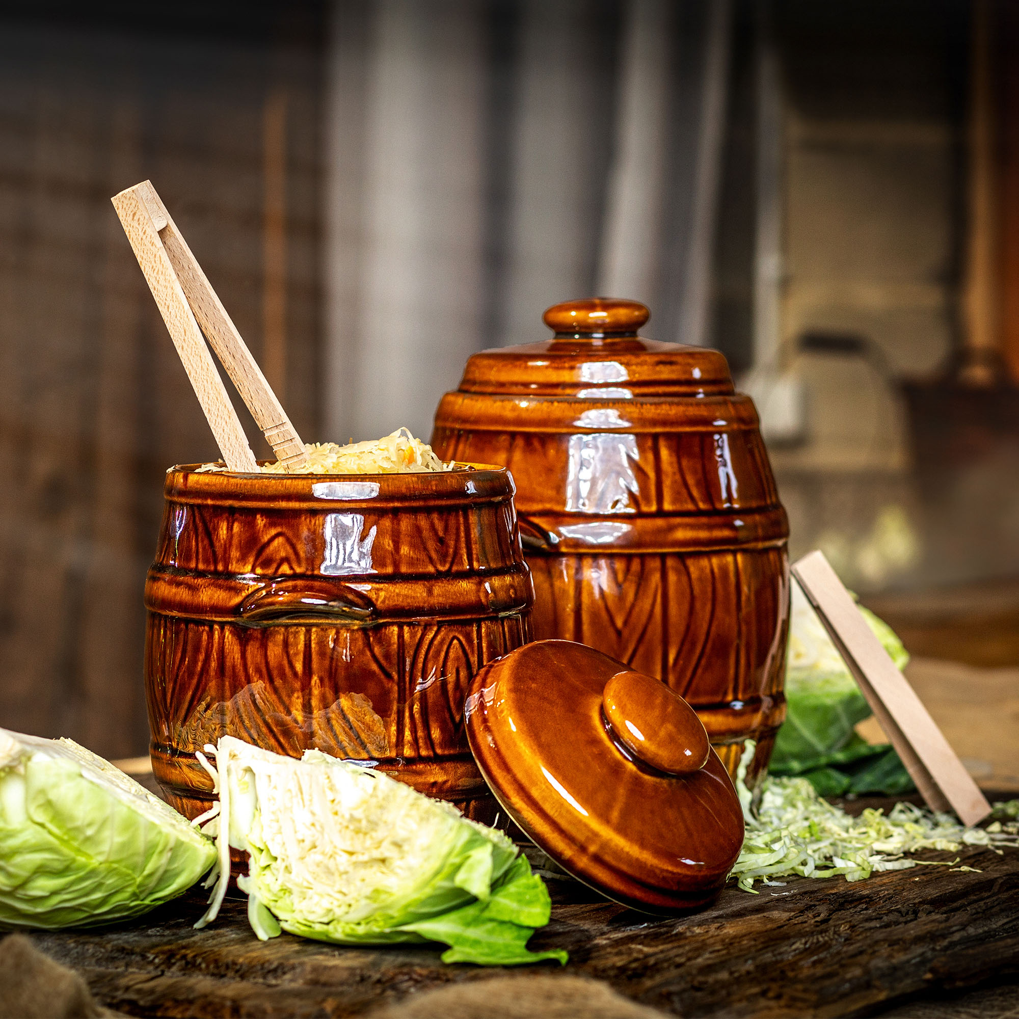 Beczka hermetyczna kamionkowa Helios 5L