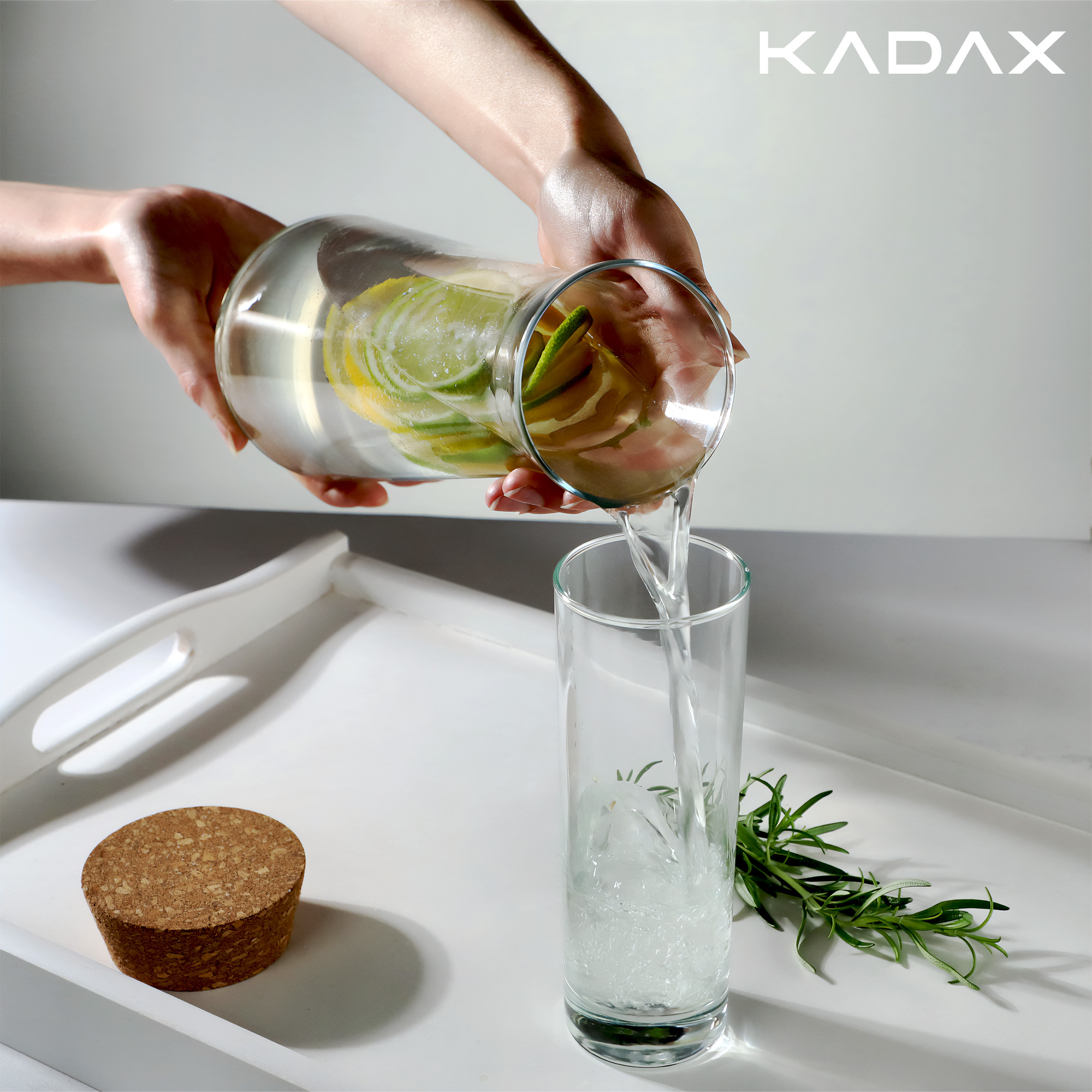 Karafka z korkiem Taggia 1L 2 szt.