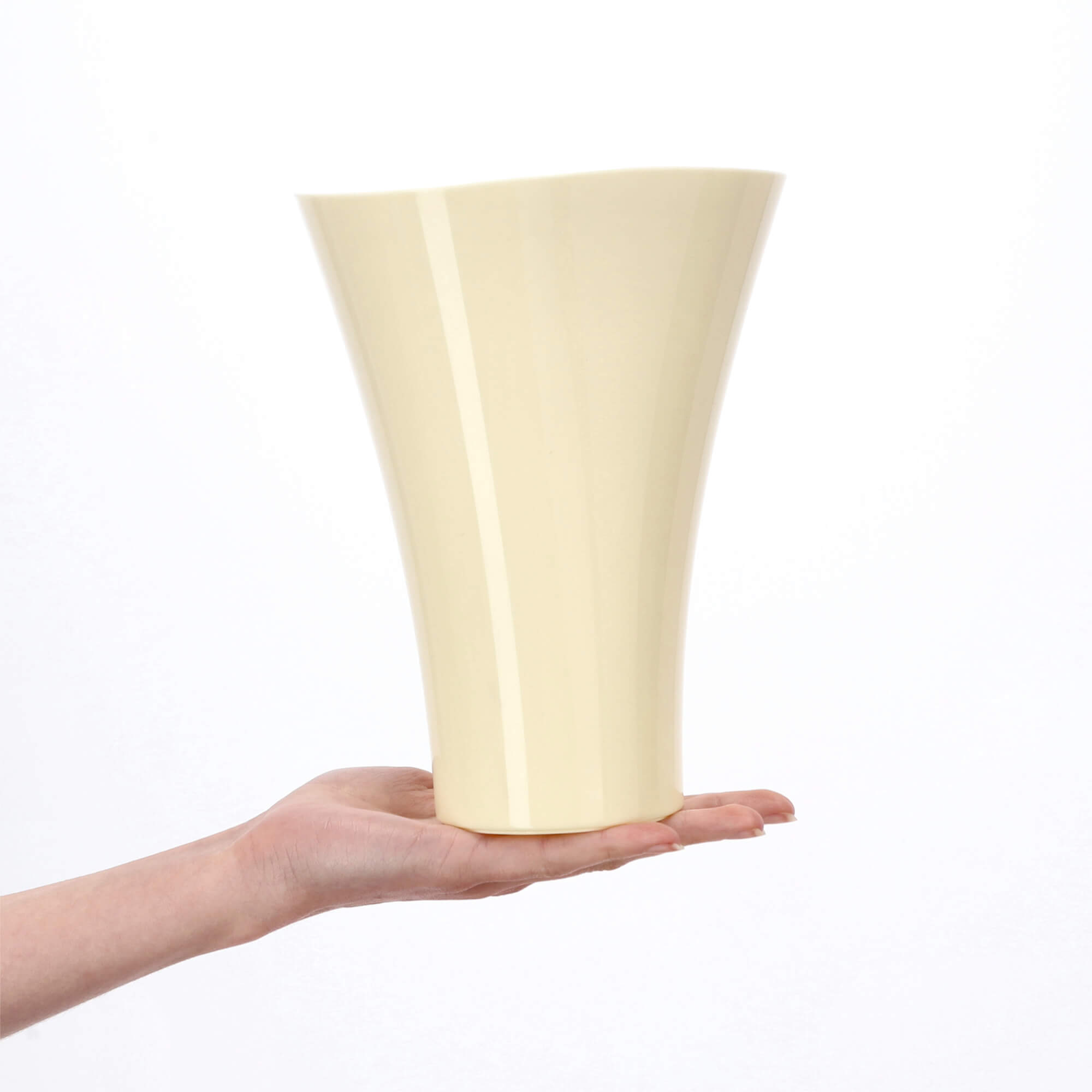 Doniczka na kwiaty Meria 17 cm, ekri