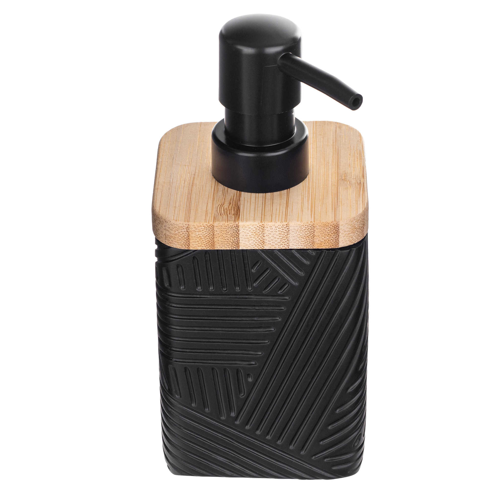 Dozownik na mydło Lunel kwadratowy czarny