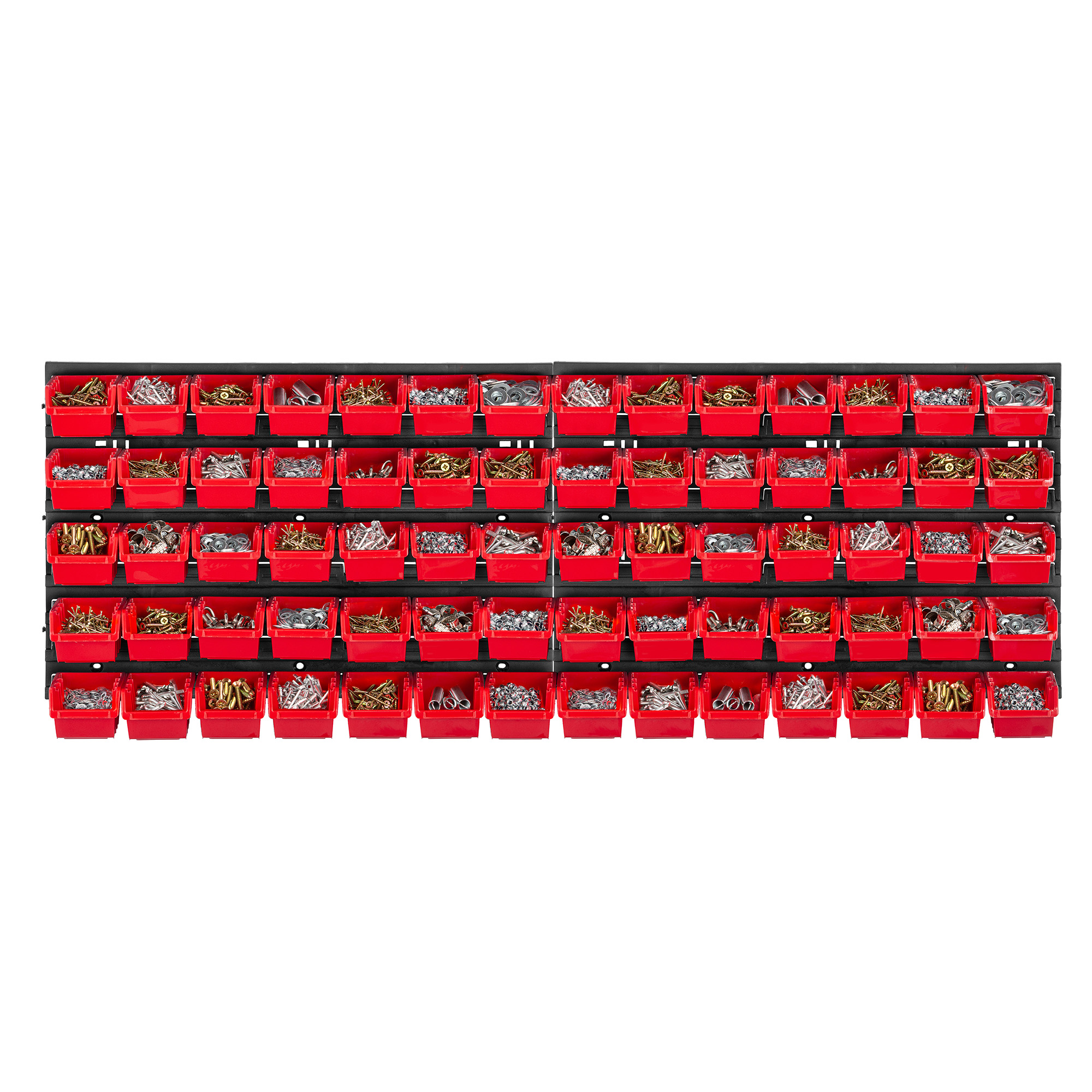 Tablica warsztatowa Lokke 70 elementów 116 x 39 cm, czerwona