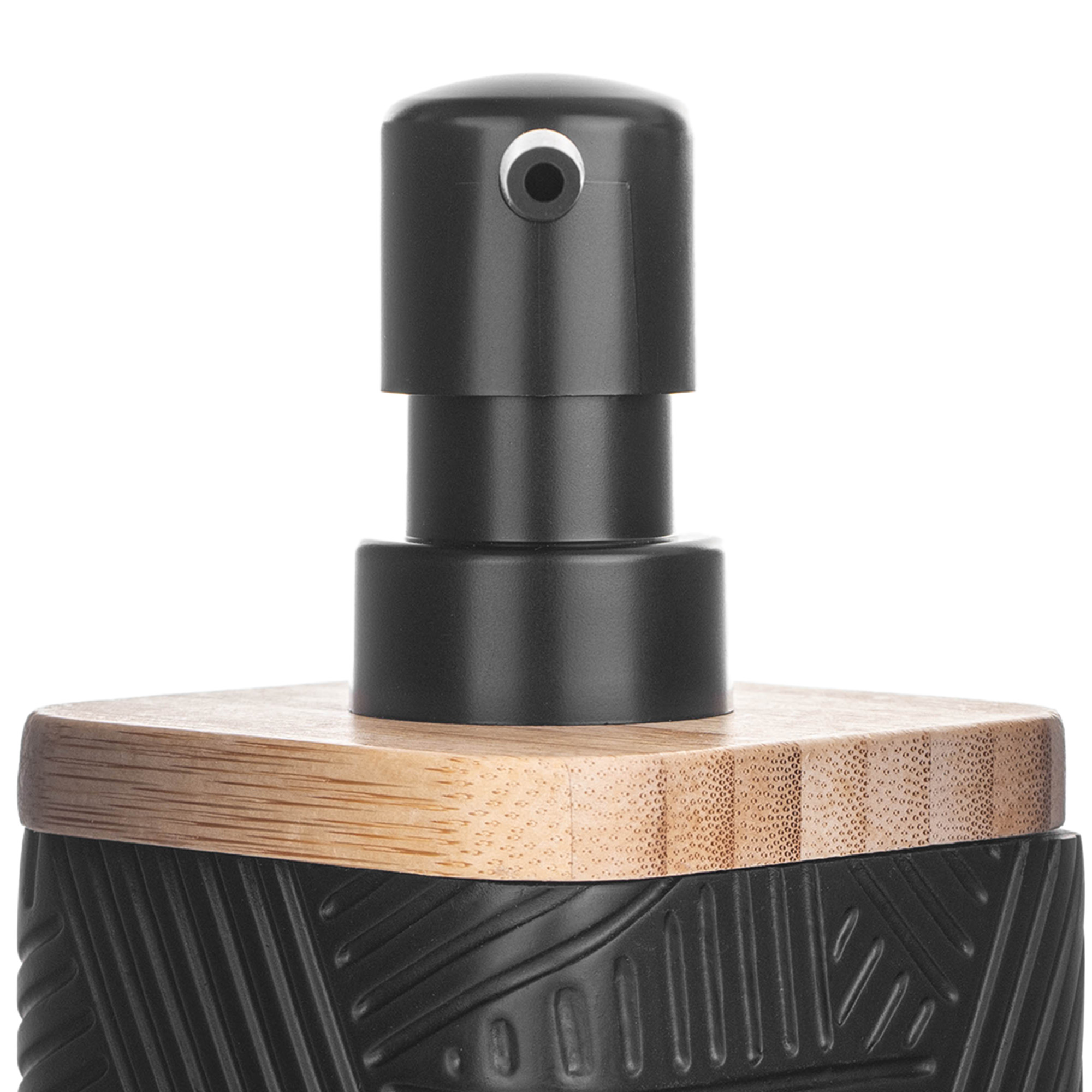 Dozownik na mydło Lunel kwadratowy czarny