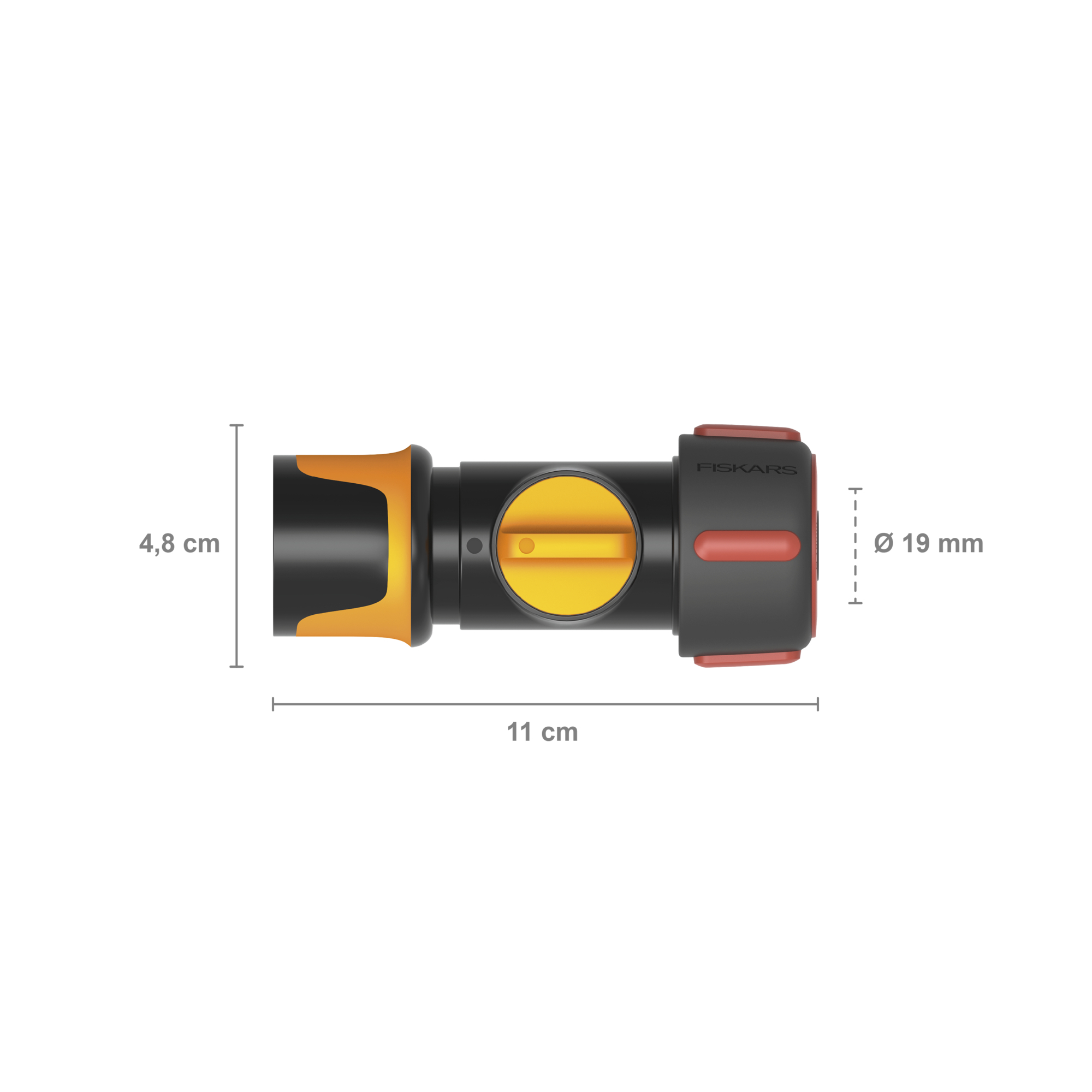 Fiskars 1027087 Szybkozłącze z zaworem regulacyjnym On/Off 19 mm (3/4”)