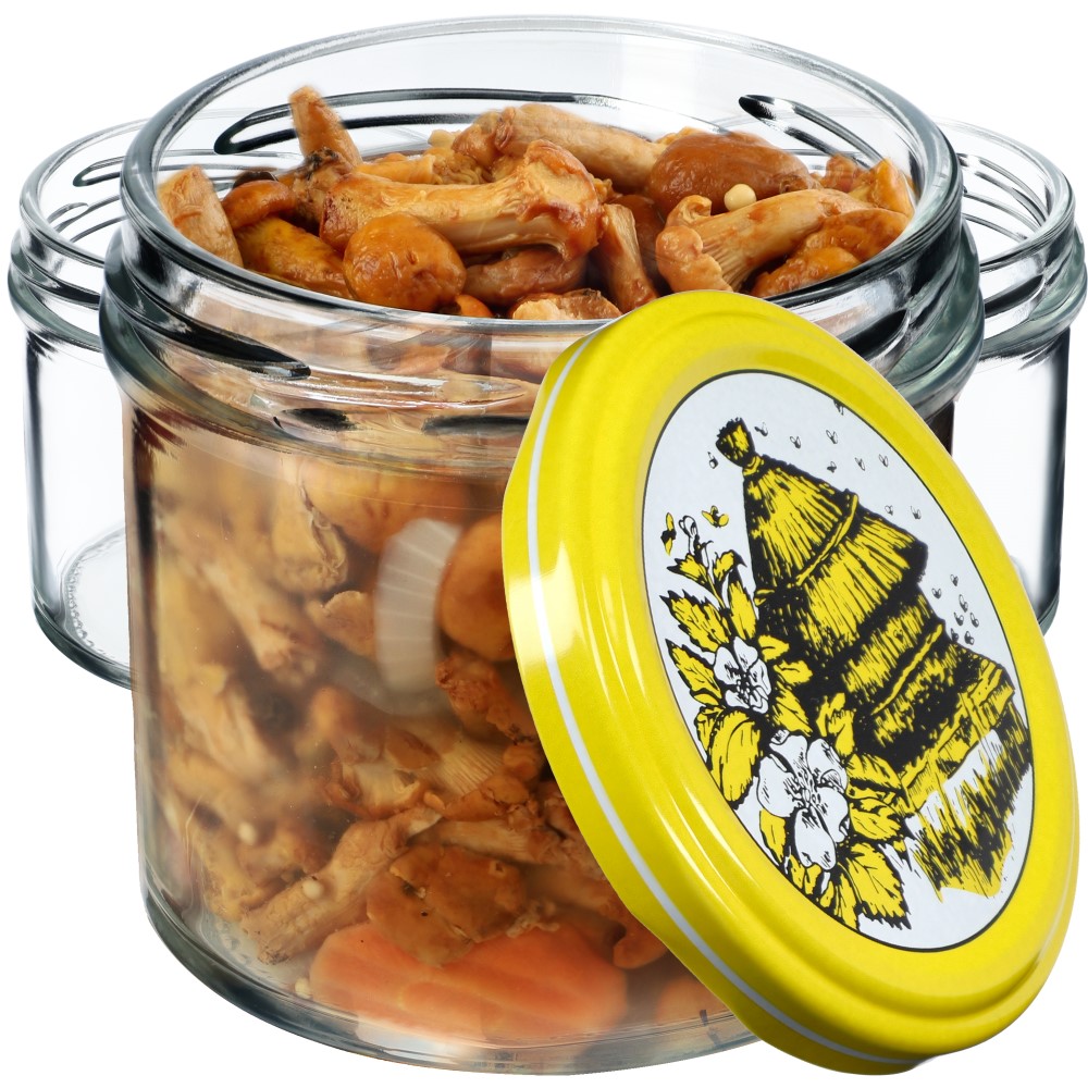 Słoiki Vigo 140ml 100szt 66mm + wieczko "Pszczoły"