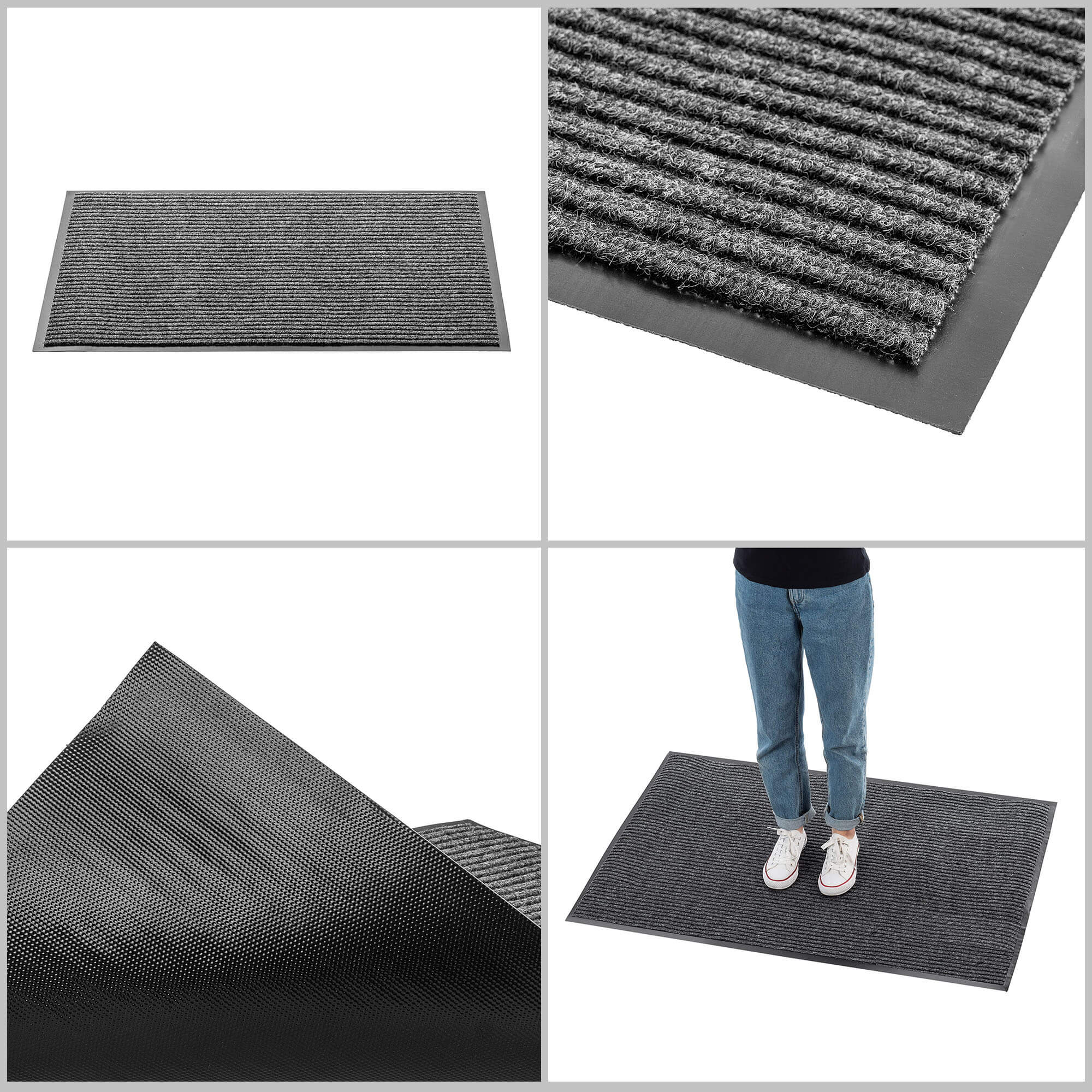 Wycieraczka pod drzwi Corre 80x120cm, szary