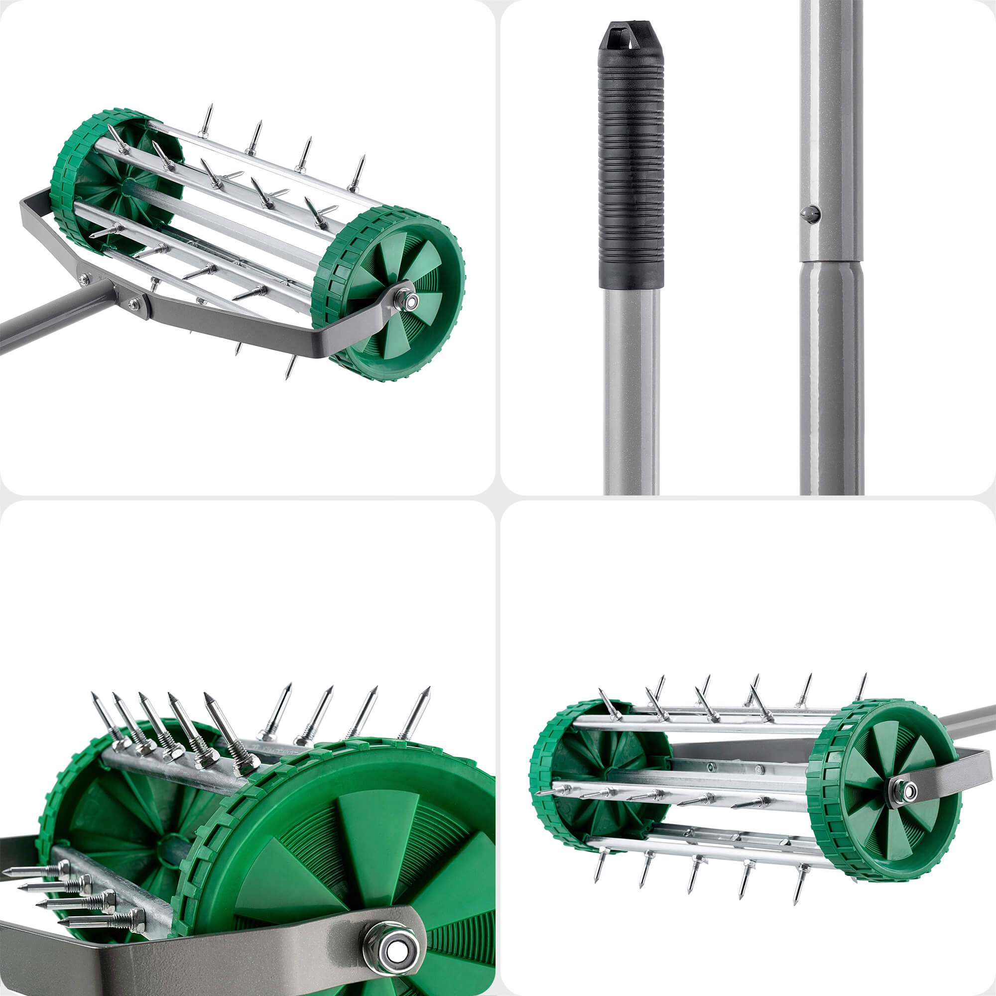 Ręczny aerator do trawy Udel, zielony