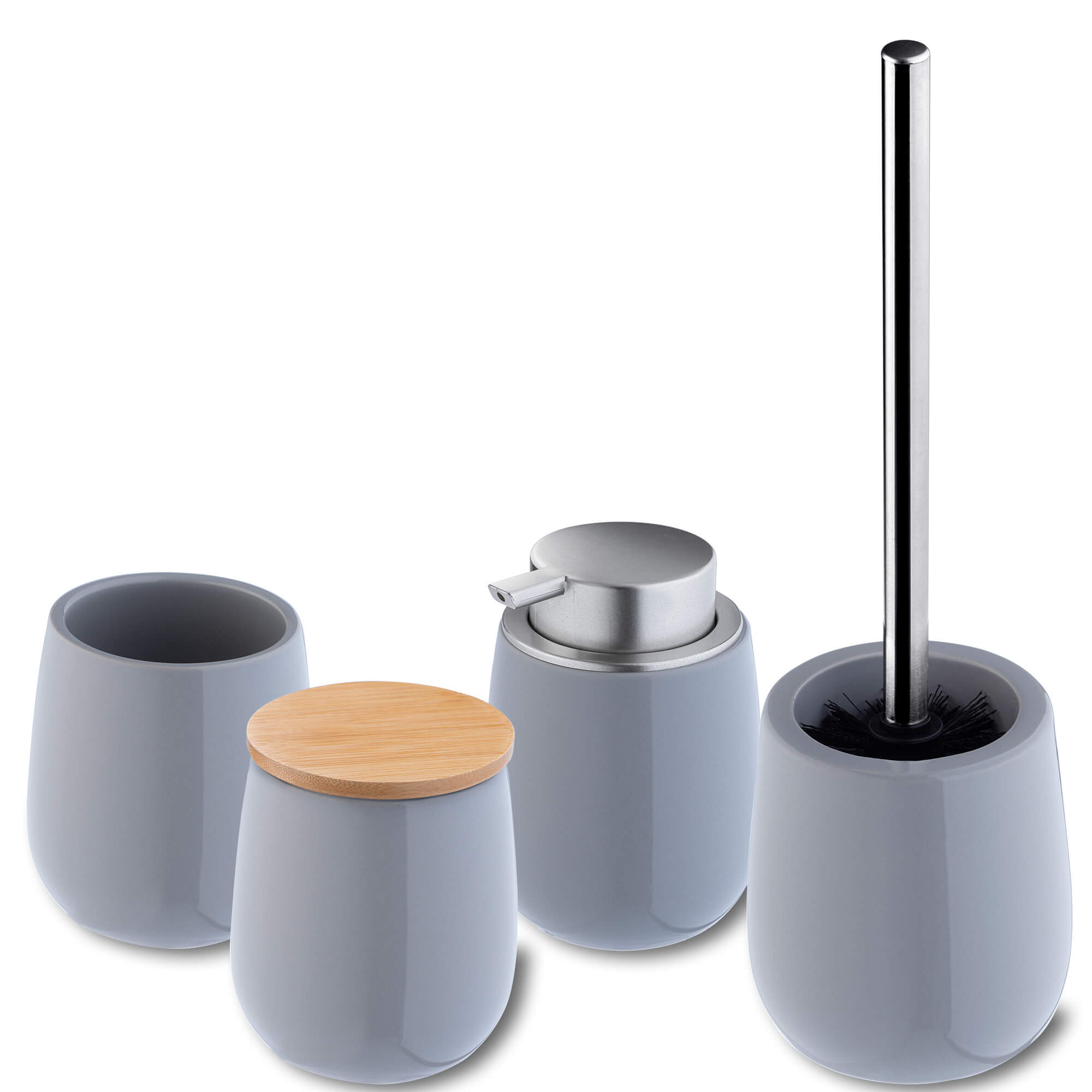 Szczotka do WC Cervia 36 cm, szara