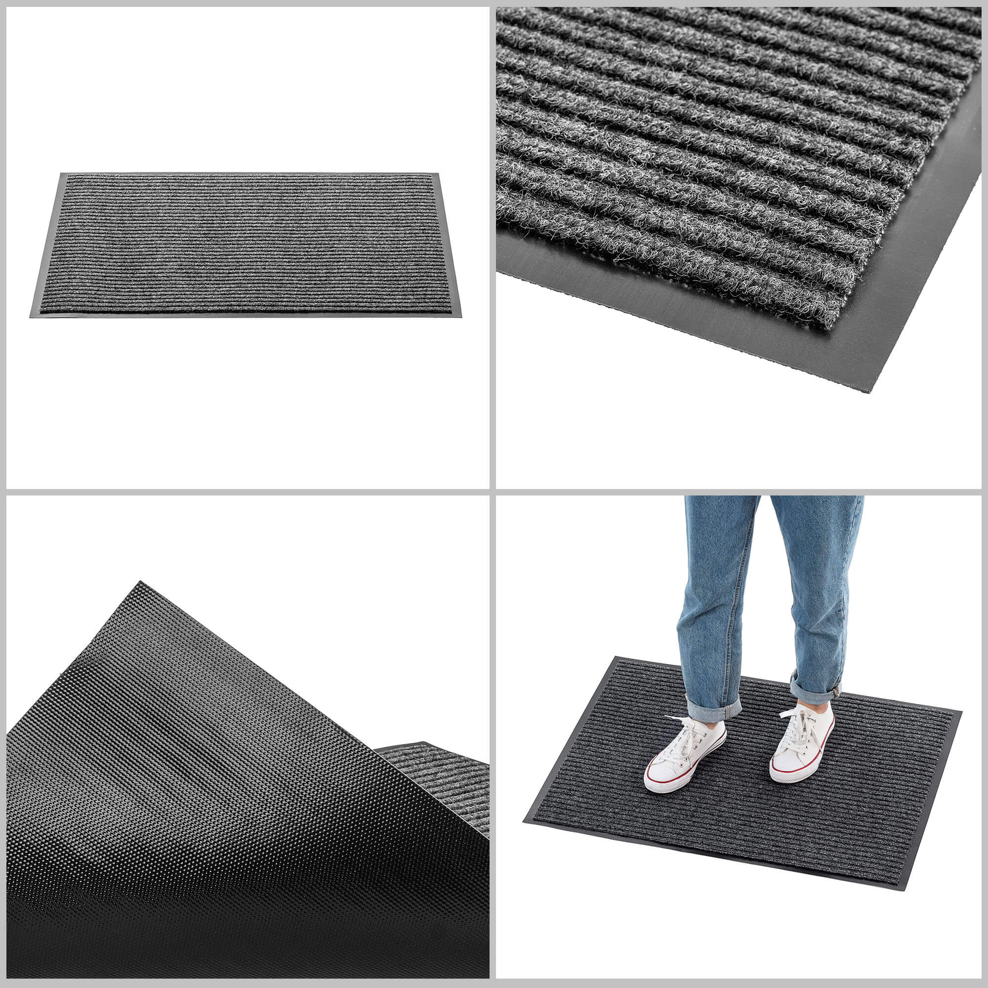 Wycieraczka pod drzwi Corre 60x80cm, szary
