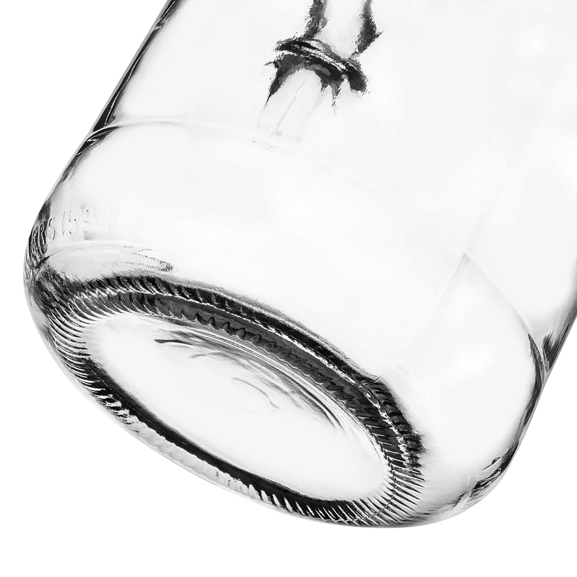 Szklana butelka z uchem Boude 1750ml z zieloną zakrętką 1 szt.