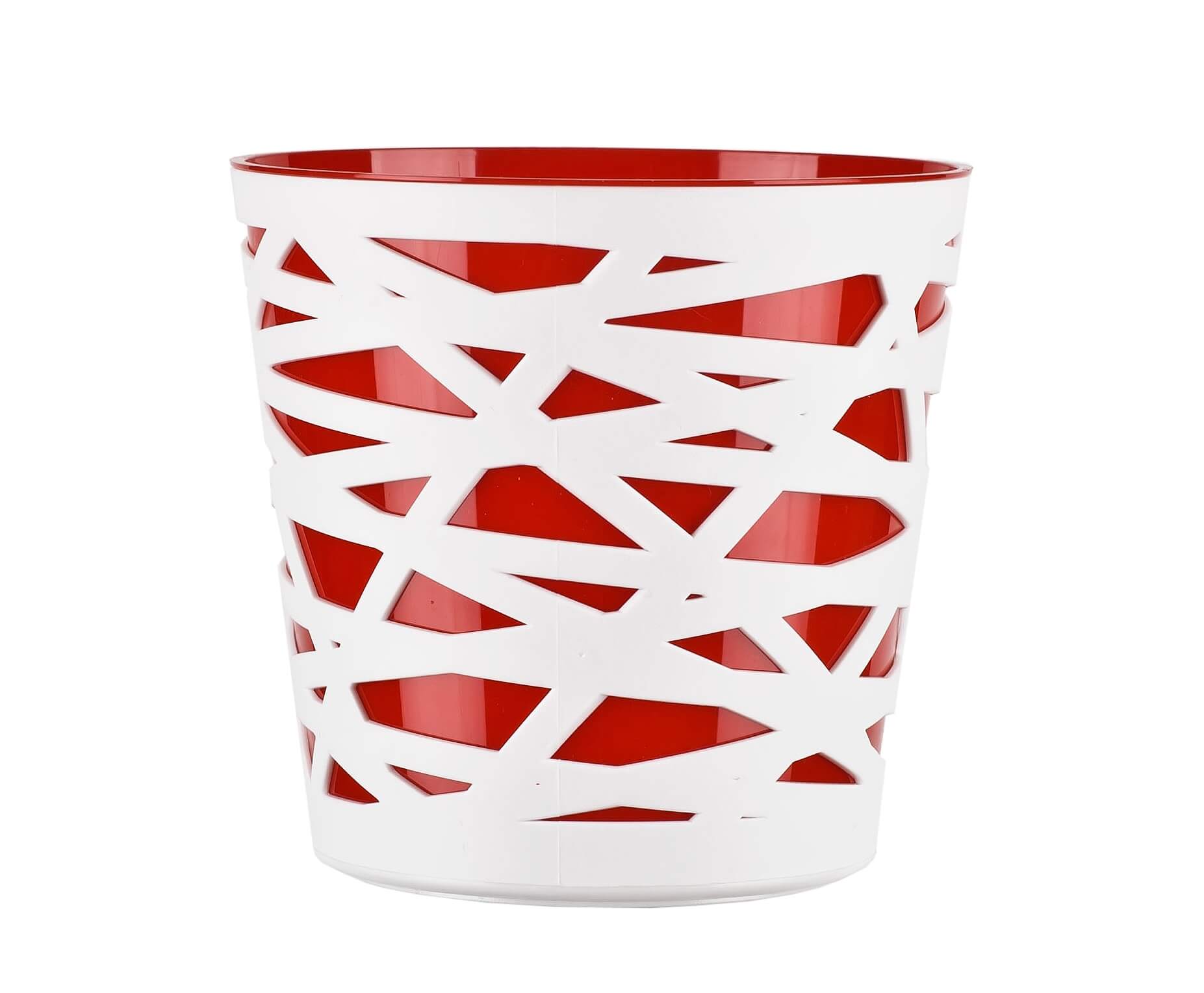 Doniczka z wkładem Rusio 17 cm, czerwona