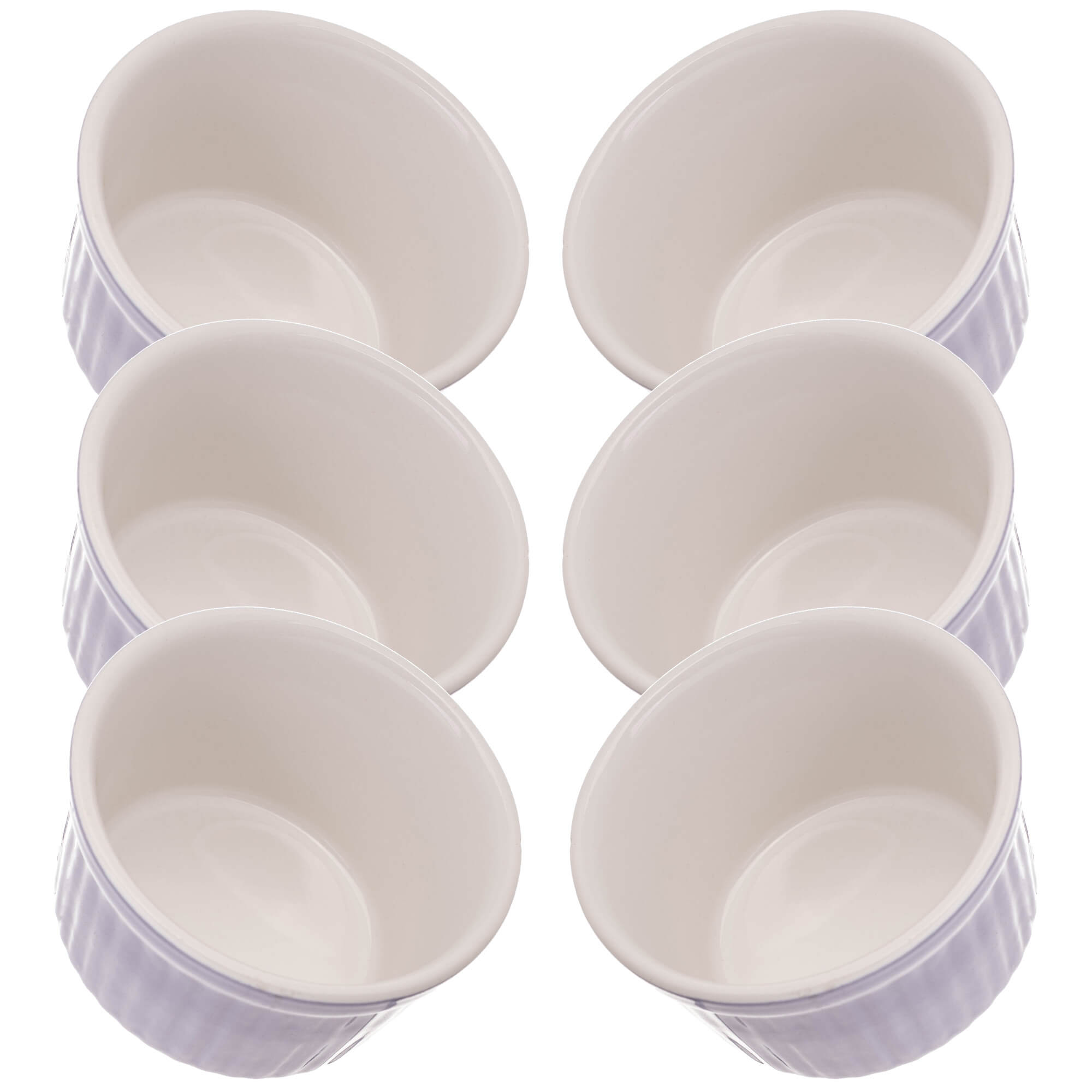 Naczynie ceramiczne do zapiekania Maes 9 x 5 cm fioletowe 6 szt.