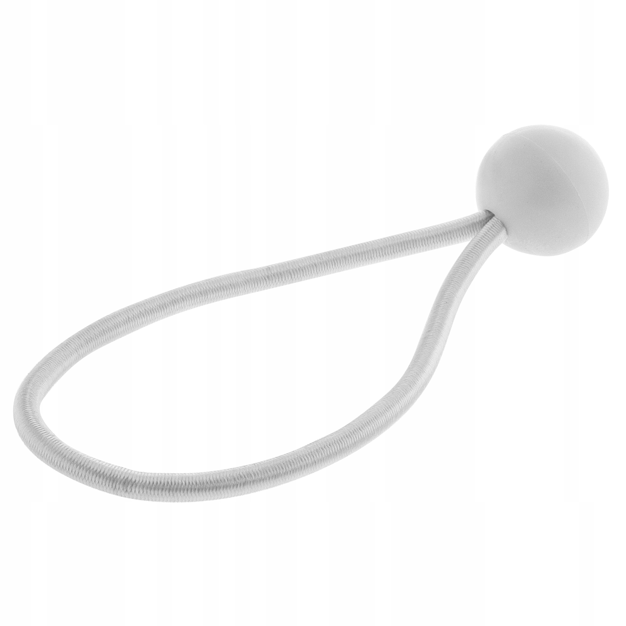 Gumy z kulką do mocowania plandek białe, 25 szt.