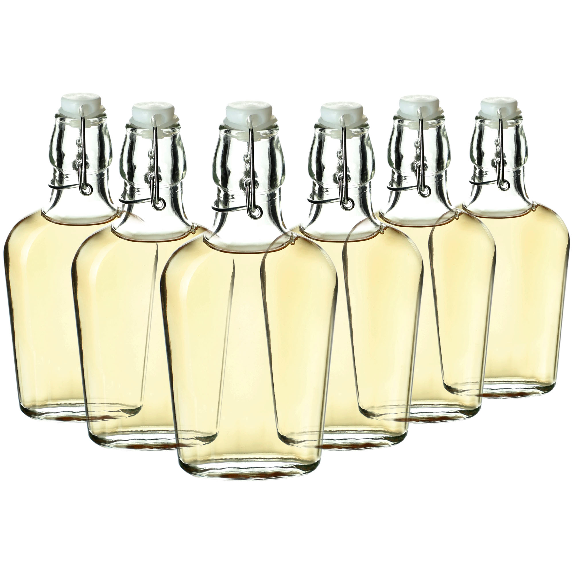 Butelka płaska z korkiem mechanicznym Preci 250 ml 6 szt.