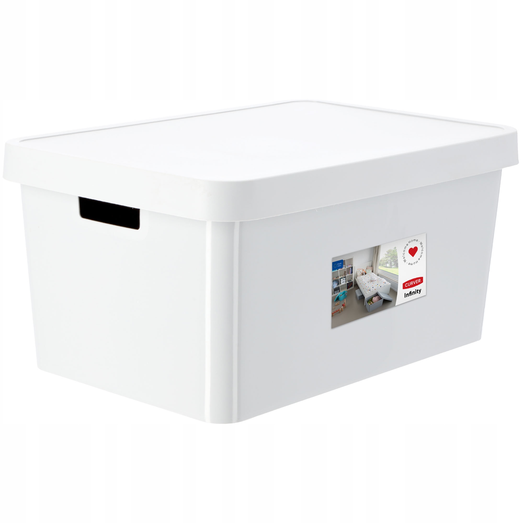 Pojemnik z pokrywką Curver Infinity 45L, biały