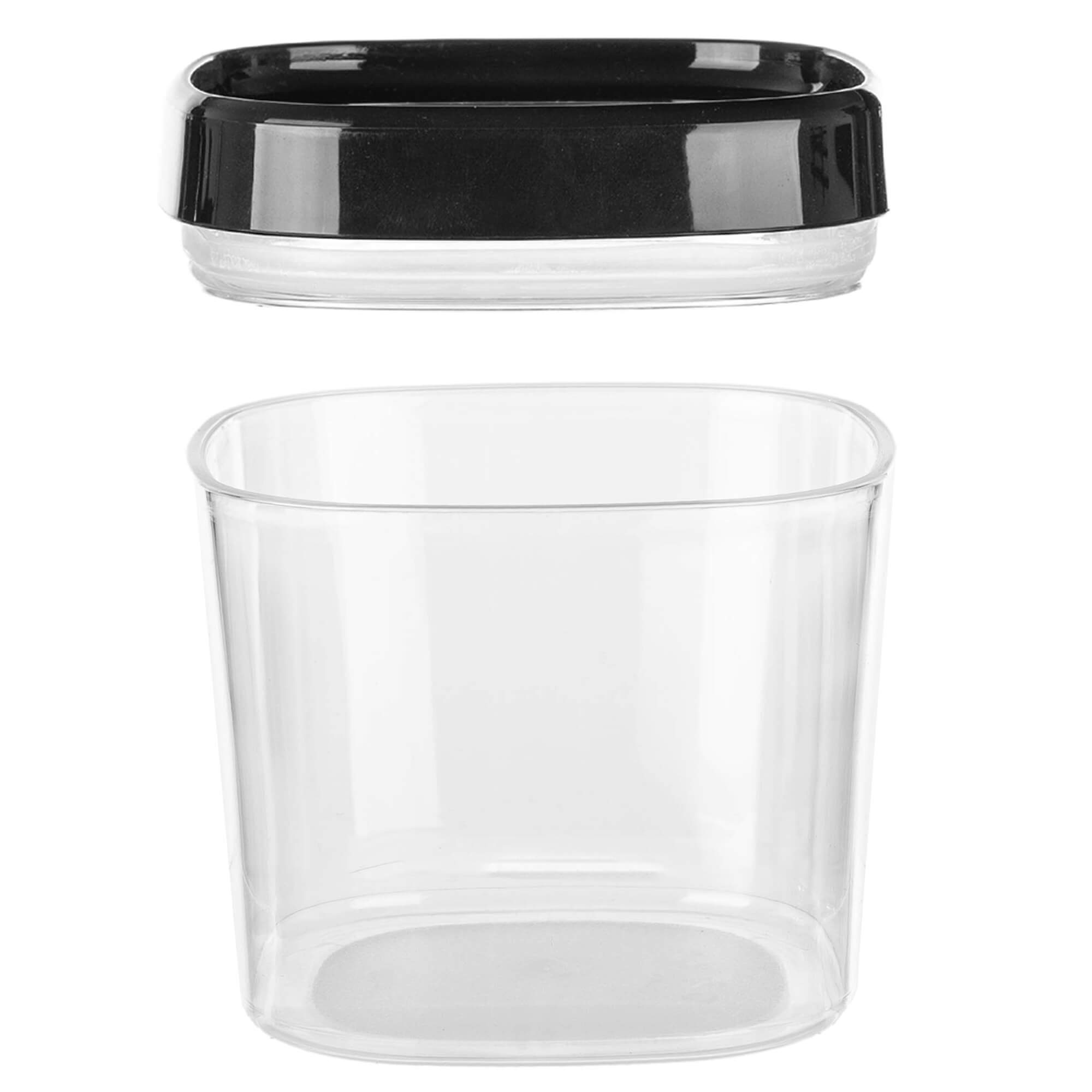 Pojemnik kwadratowy Duna 600 ml, czarny