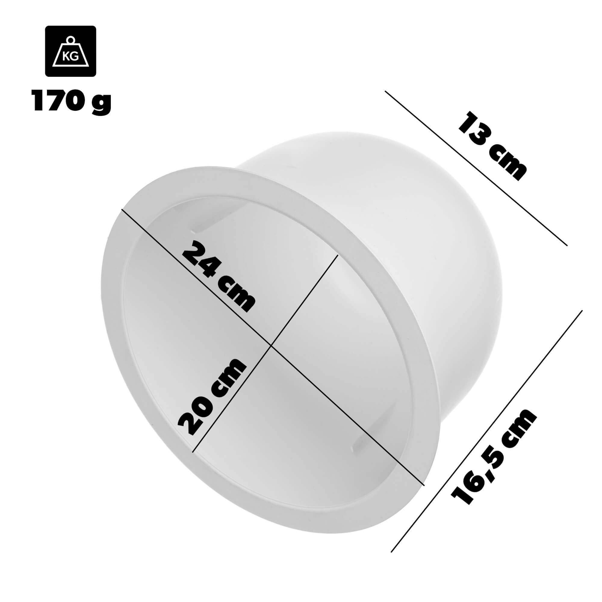 Wkład do kwietnika Aytre 24 cm biały
