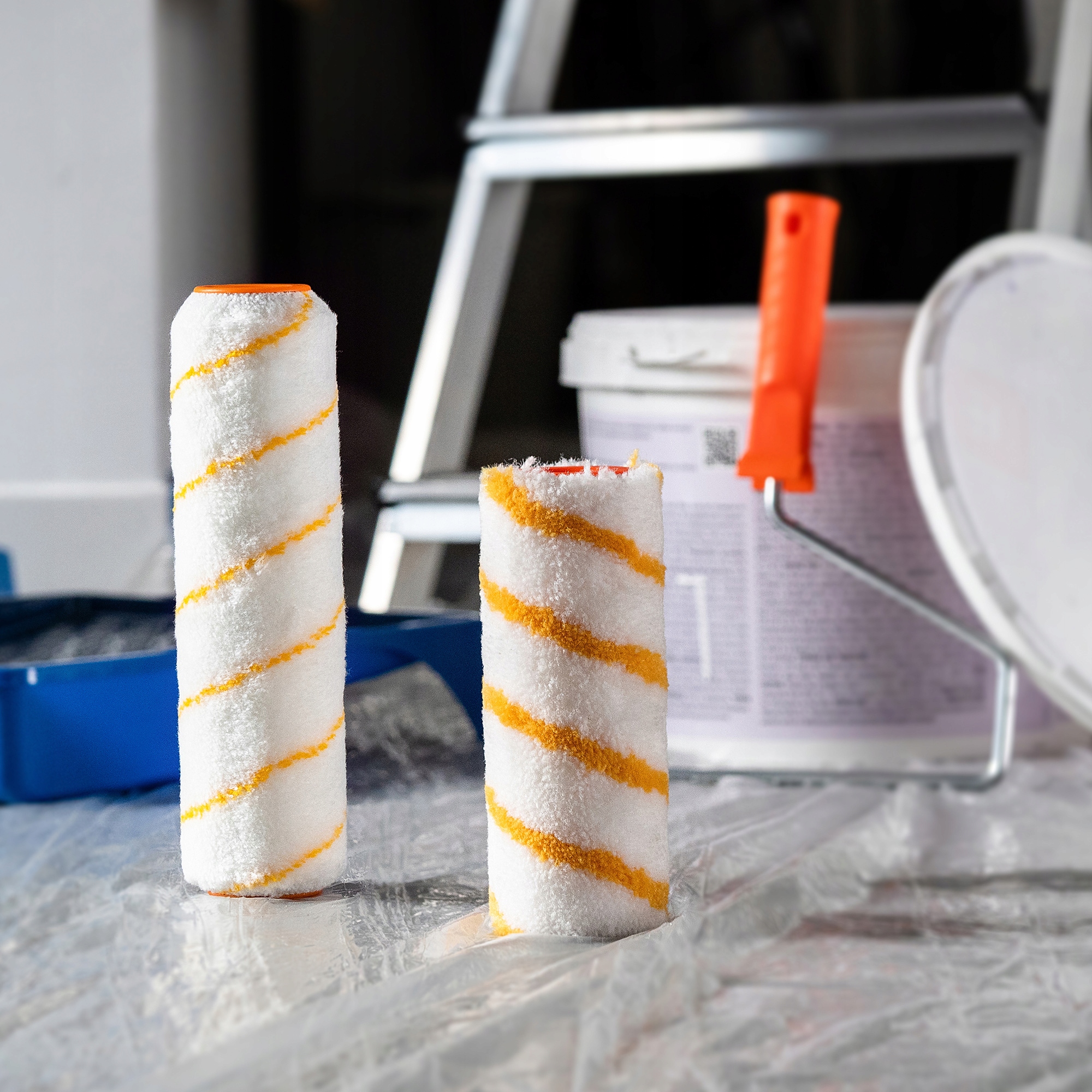 Wałek malarski 25 x 9 cm biały 1 szt.