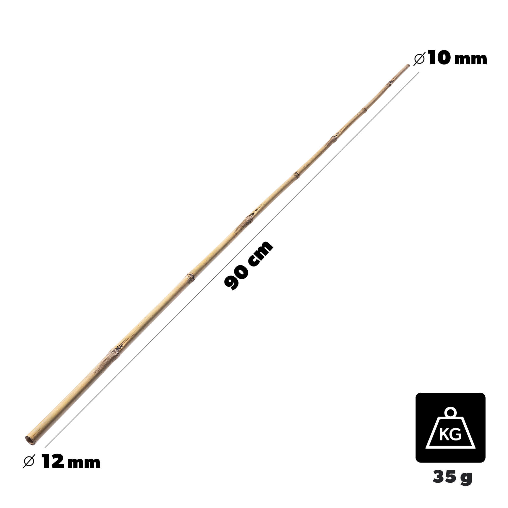 Bambusowa podpora ogrodowa Rai 90 cm x 10-12 mm 50 szt.