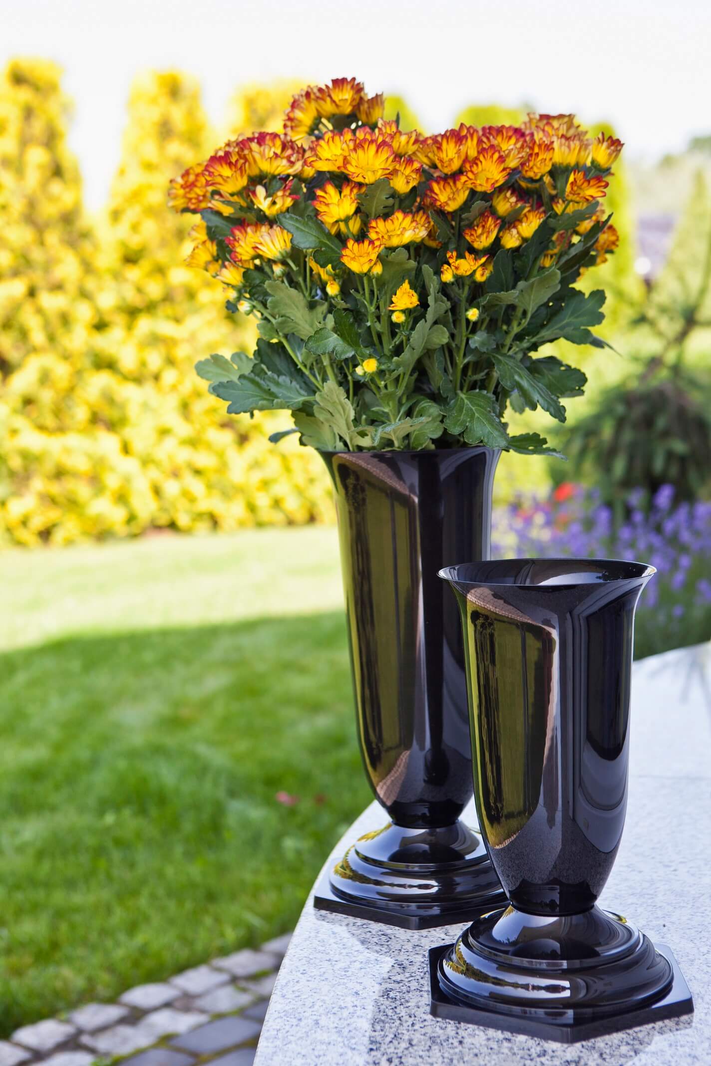 Flakon na cmentarz stojący Sorano 23 x 12 cm, czarny