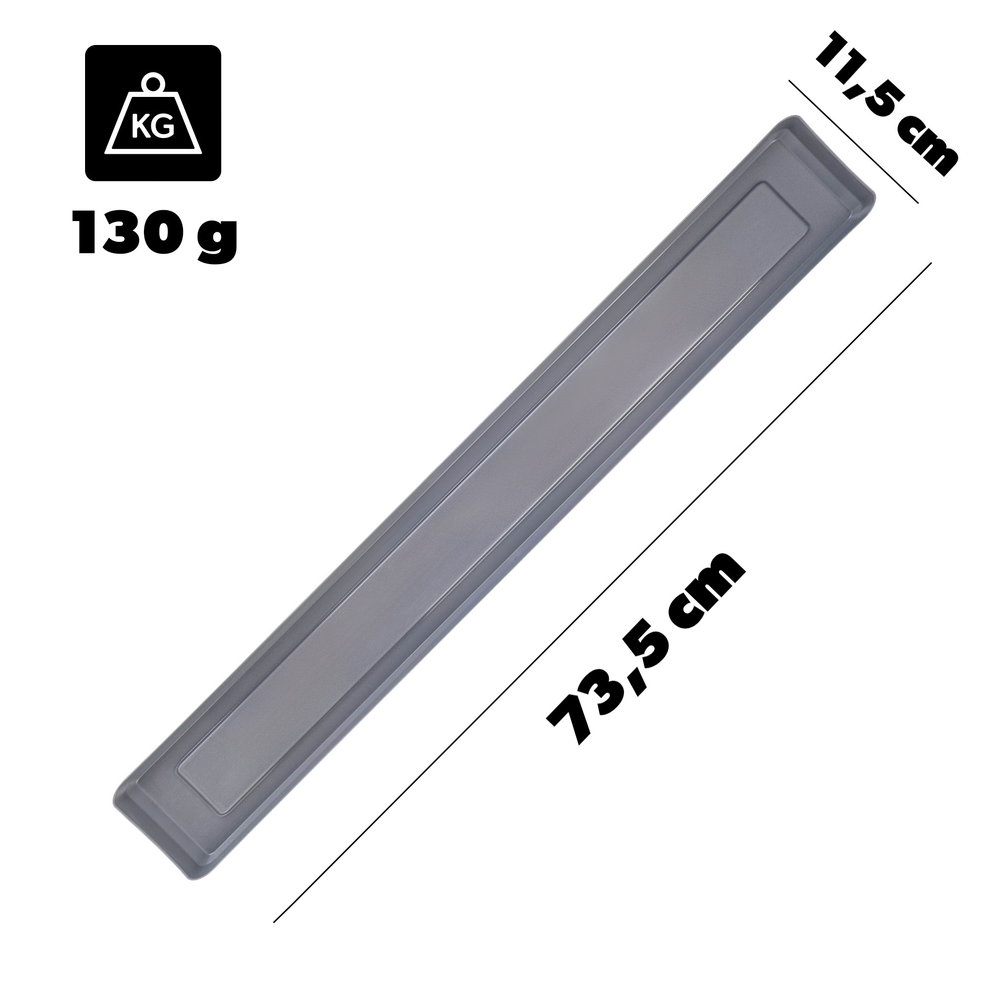 Skrzynka balkonowa z podstawką Paulin 80cm antracyt